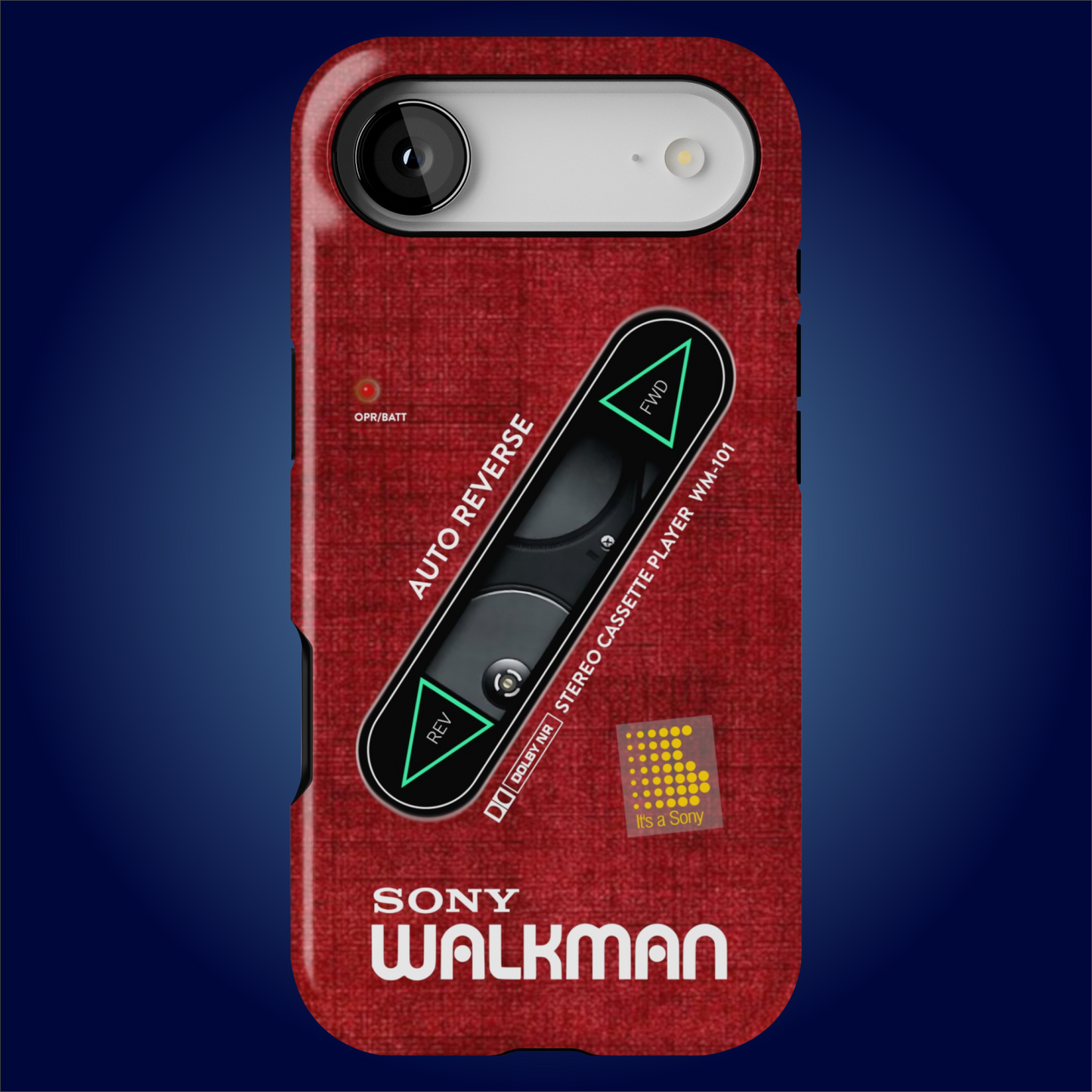 Sony Walkman Red Textured WM-101