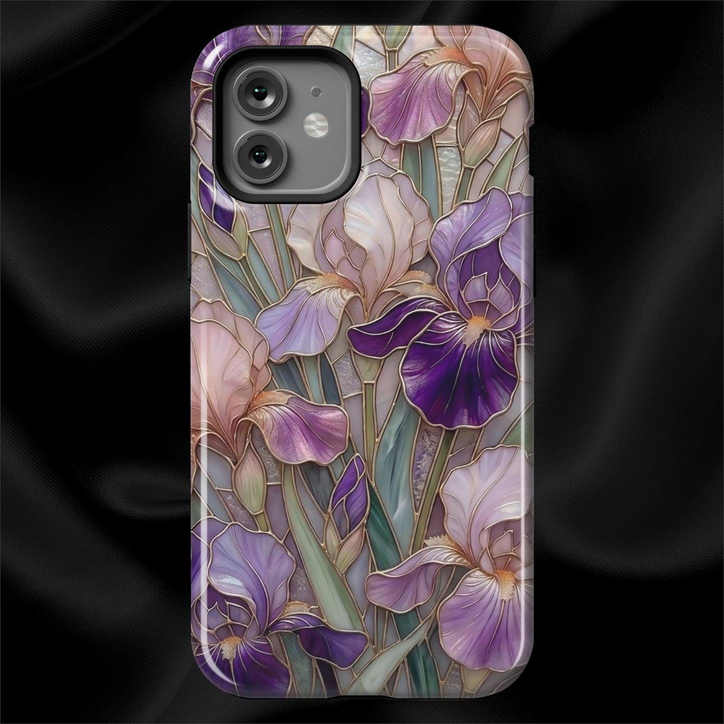 Stained Glass Iris Floral