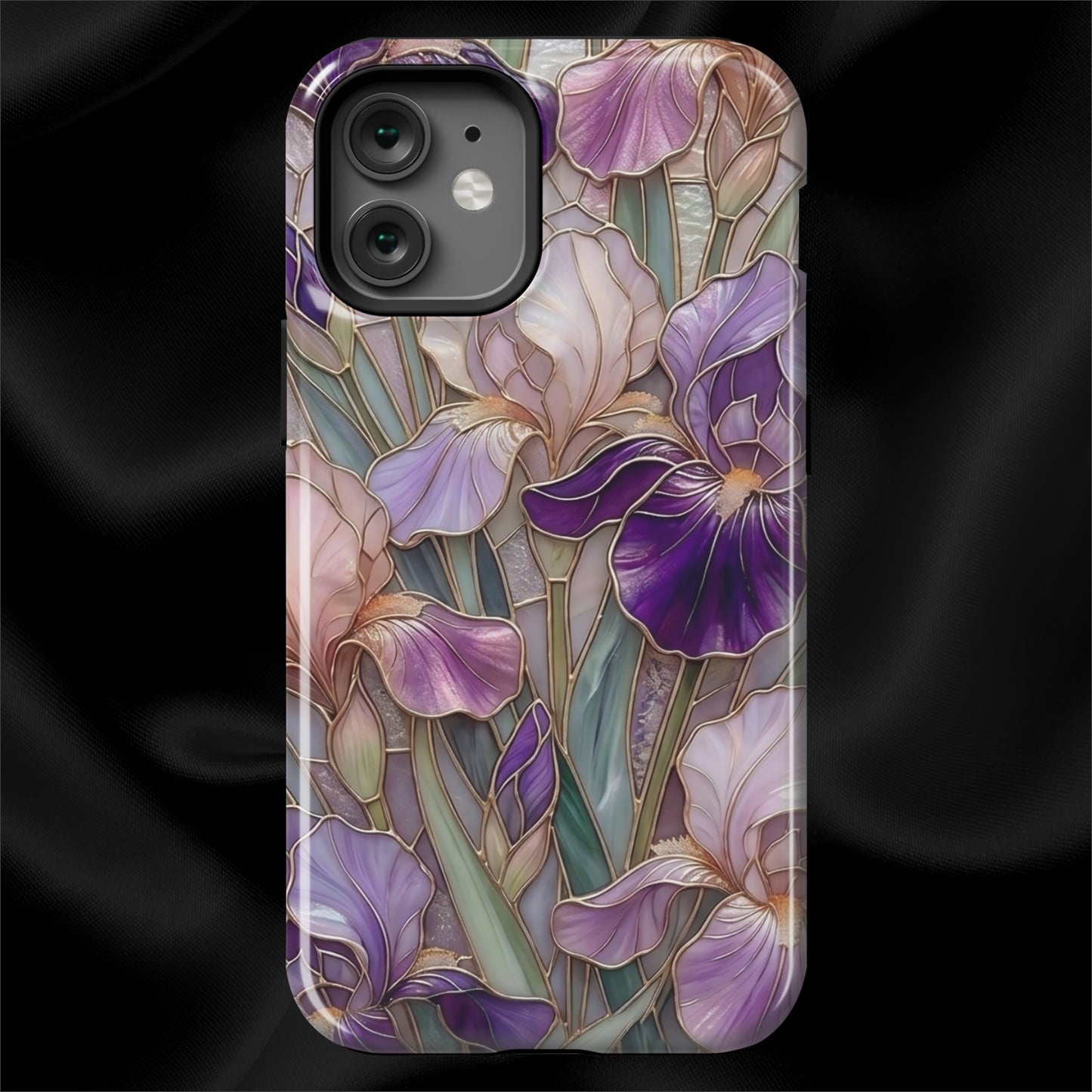 Stained Glass Iris Floral