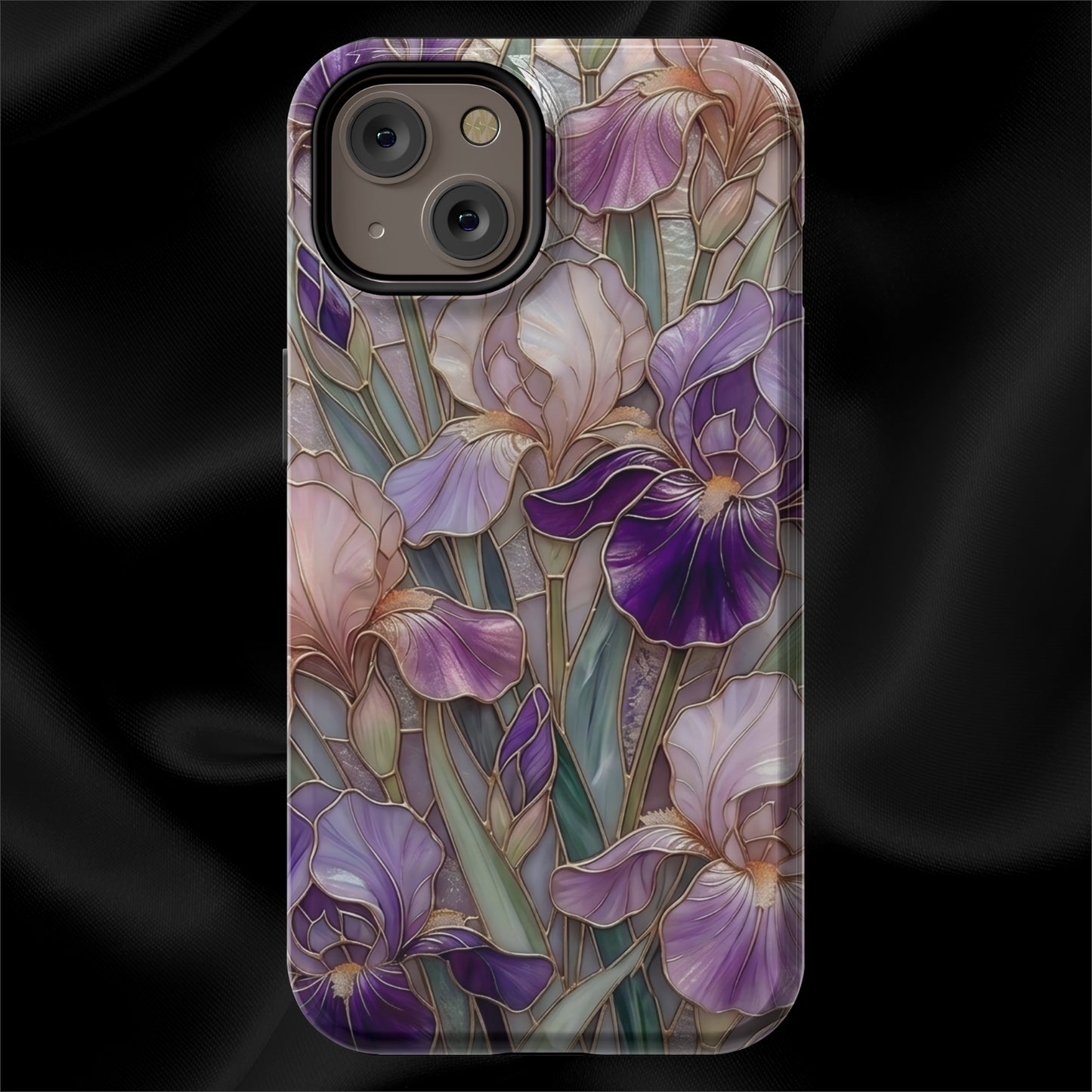 Stained Glass Iris Floral