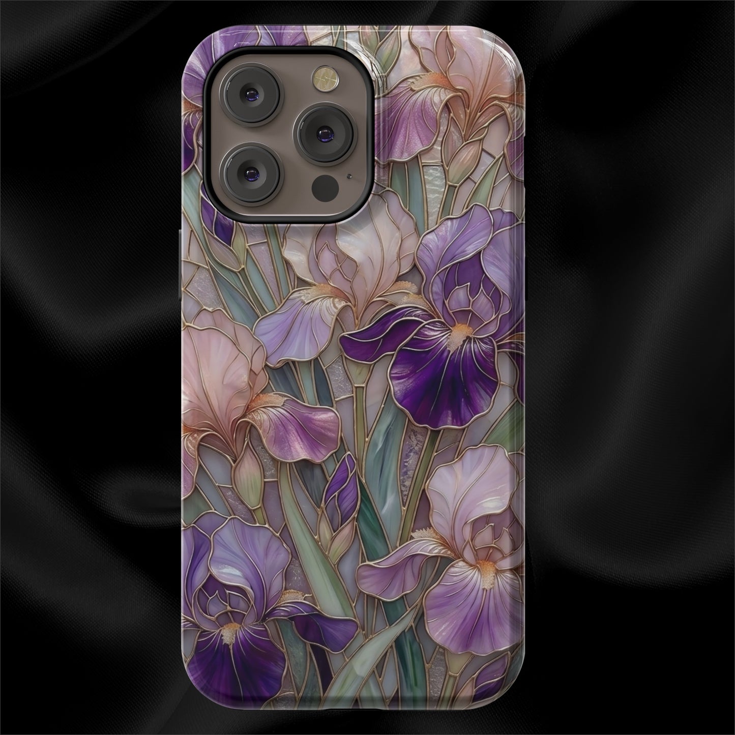 Stained Glass Iris Floral