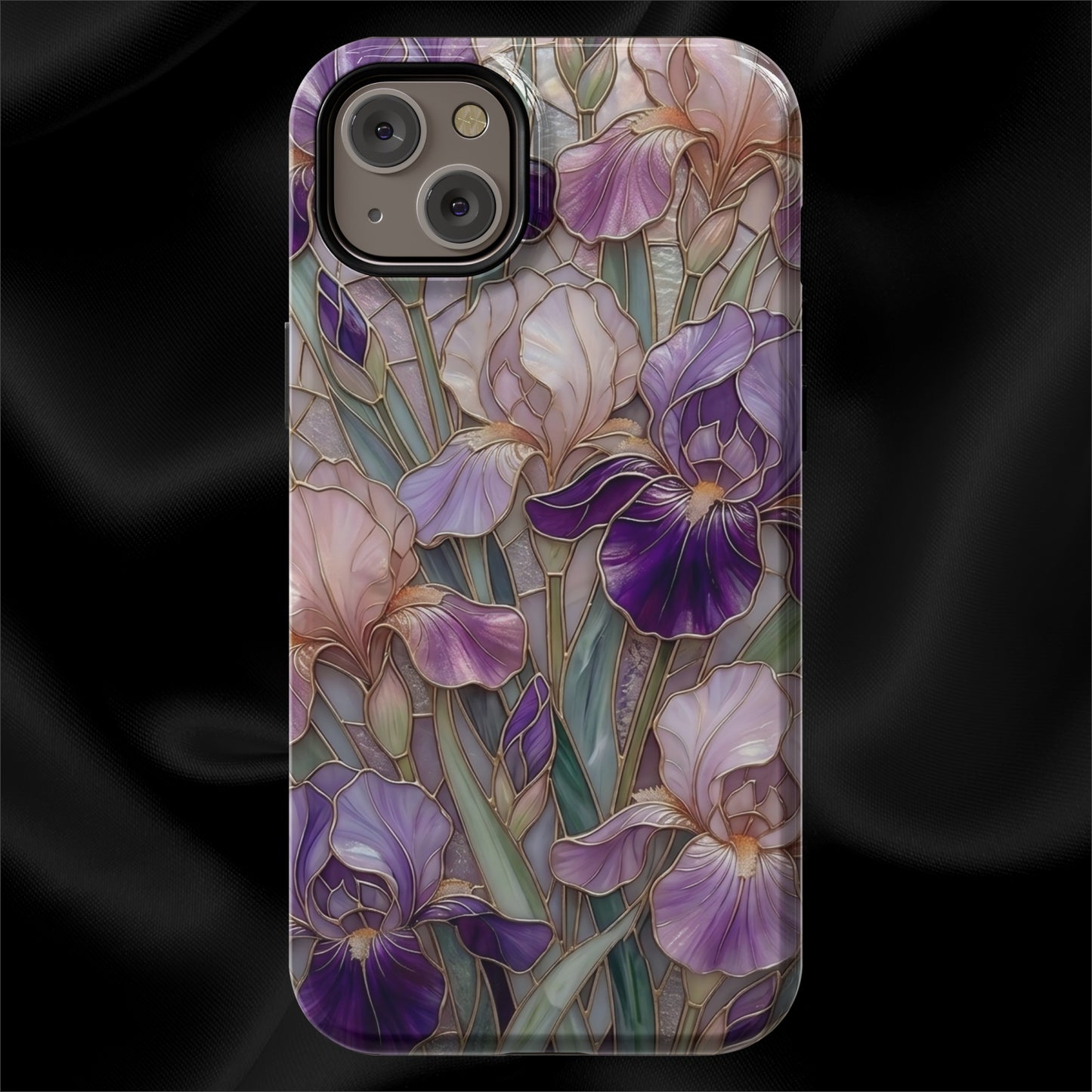 Stained Glass Iris Floral