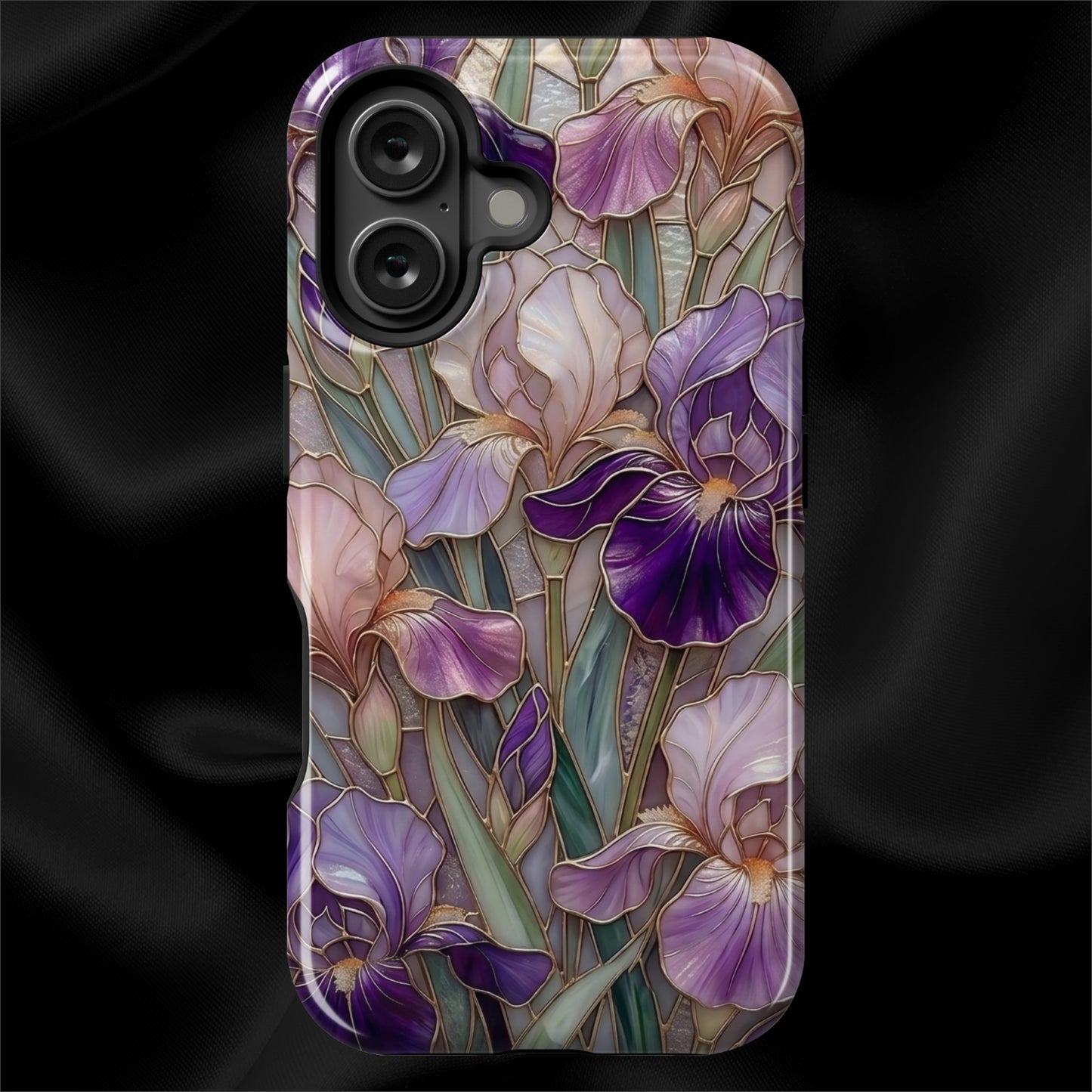 Stained Glass Iris Floral