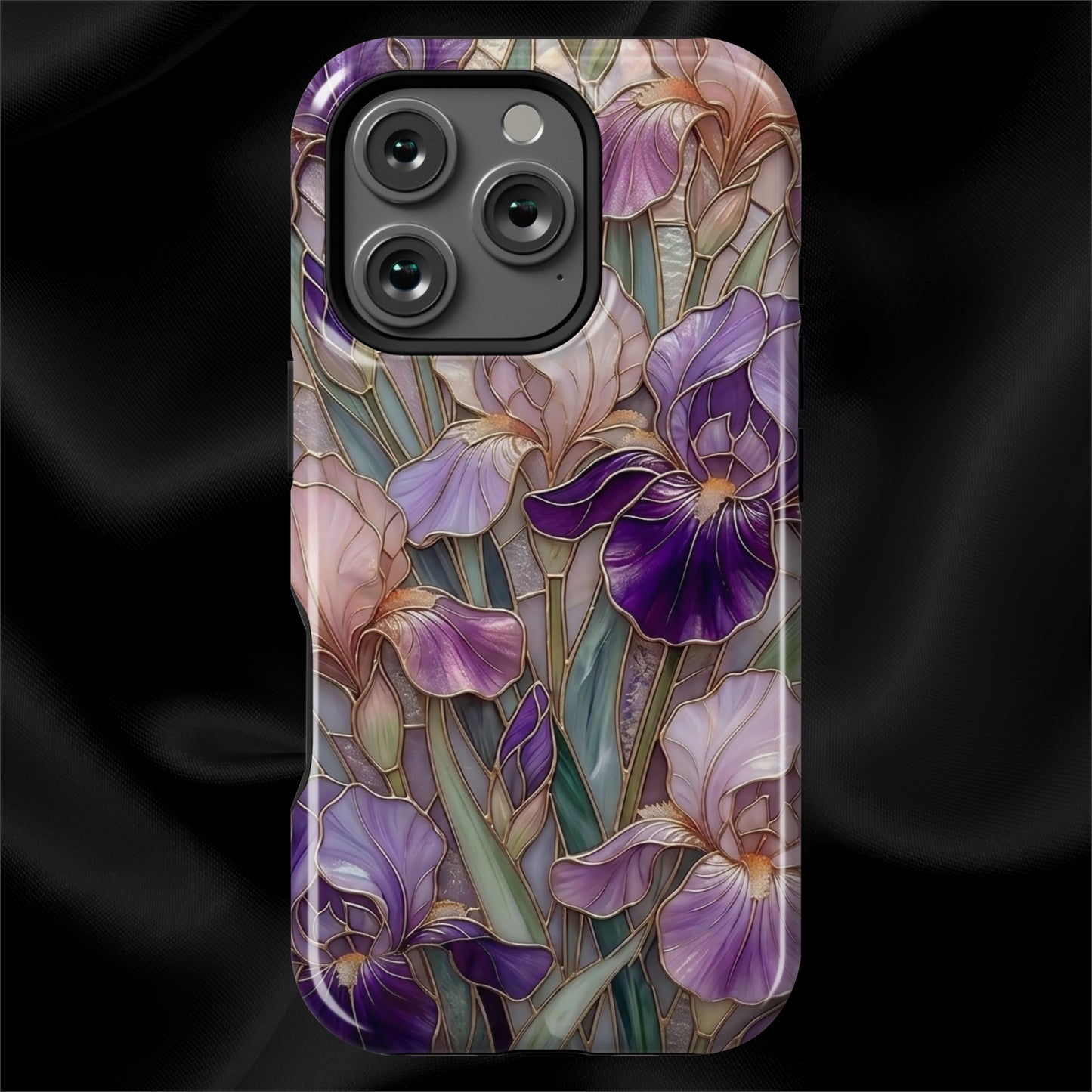 Stained Glass Iris Floral