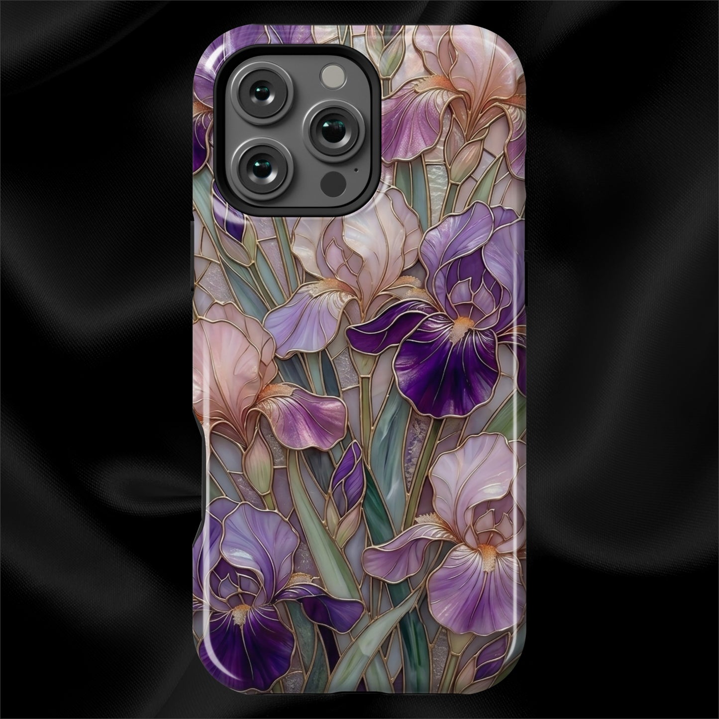 Stained Glass Iris Floral