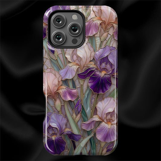 Stained Glass Iris Floral