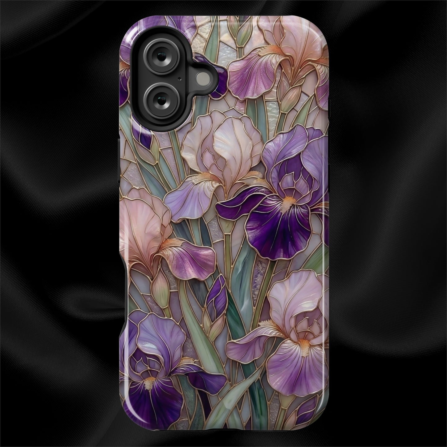 Stained Glass Iris Floral