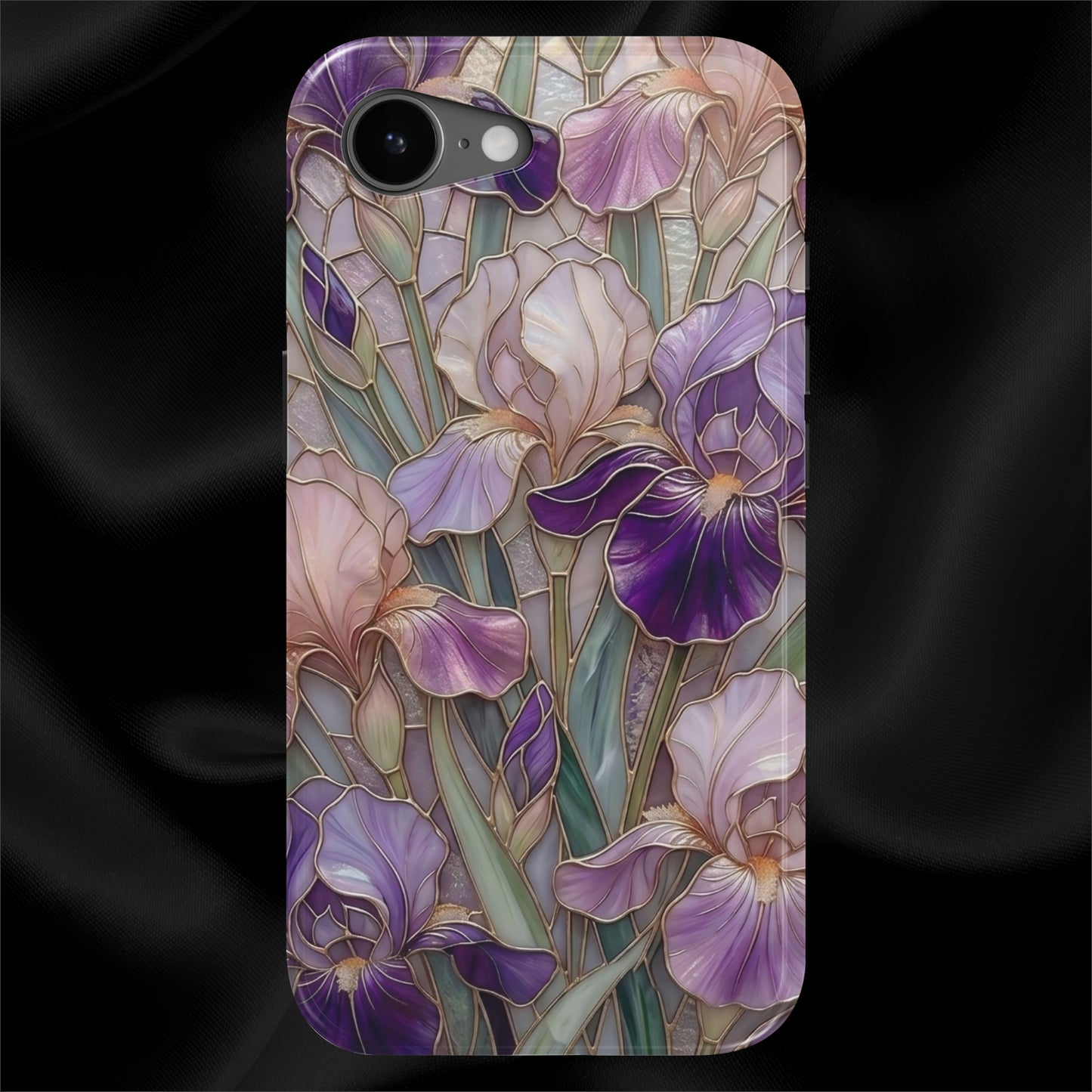 Stained Glass Iris Floral