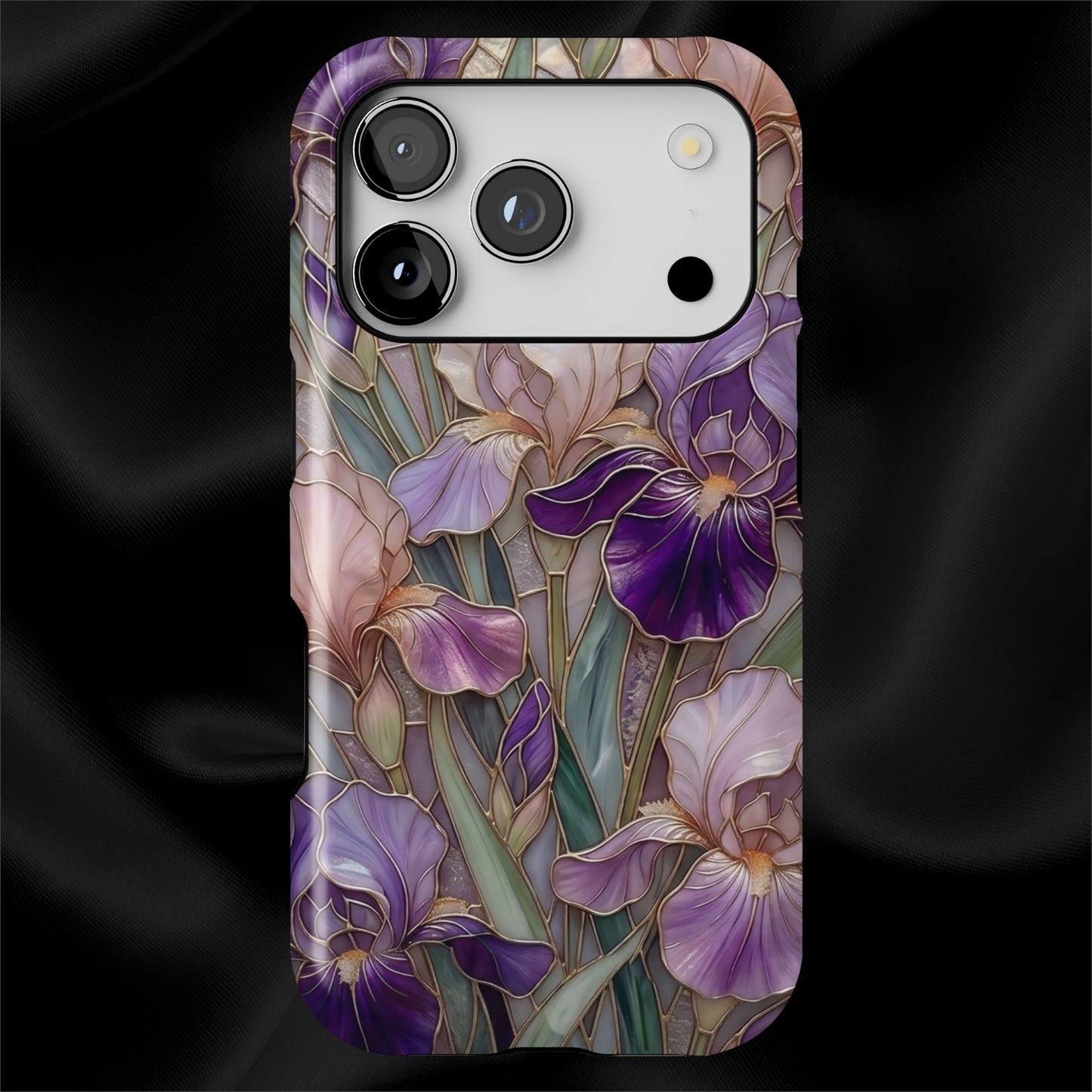 Stained Glass Iris Floral