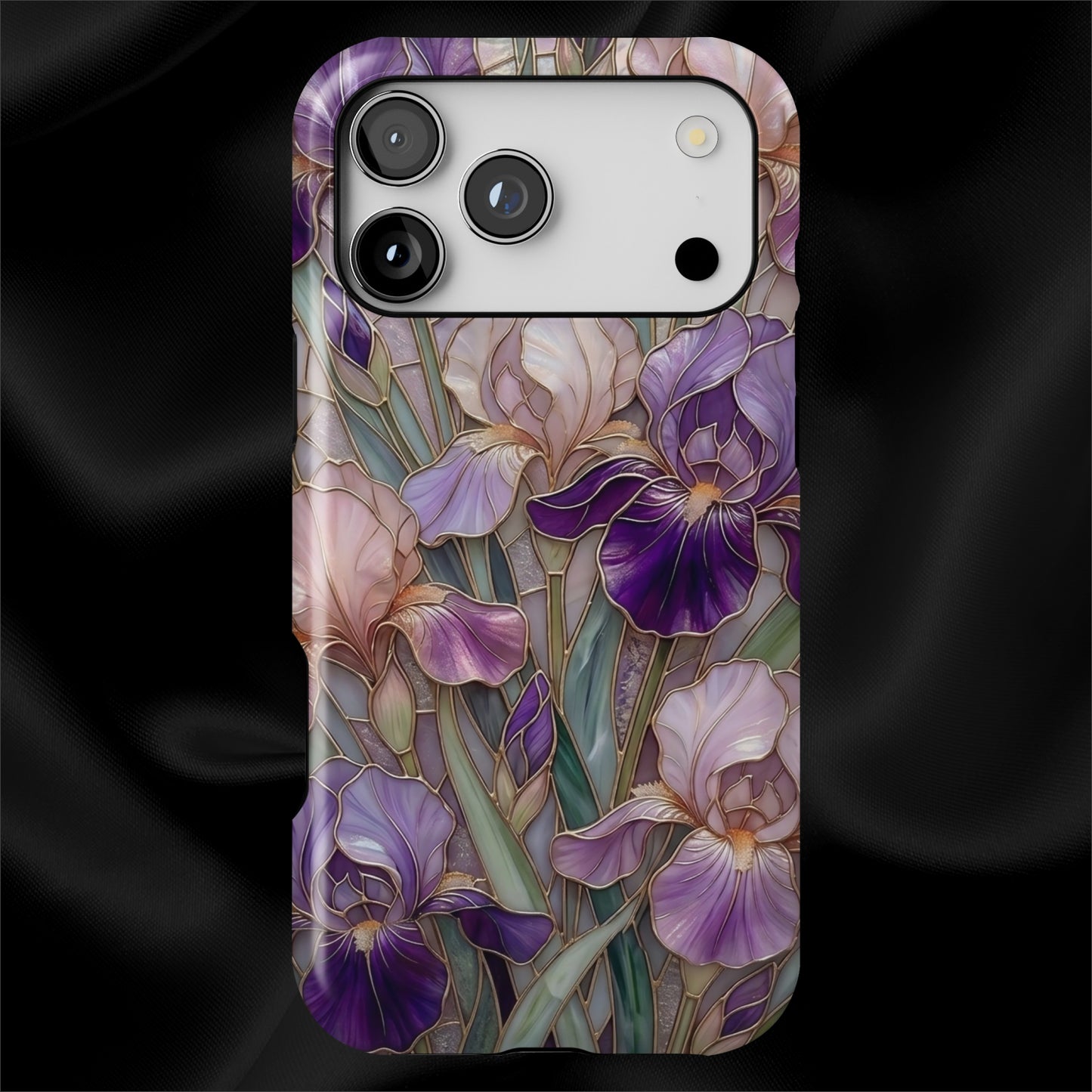 Stained Glass Iris Floral