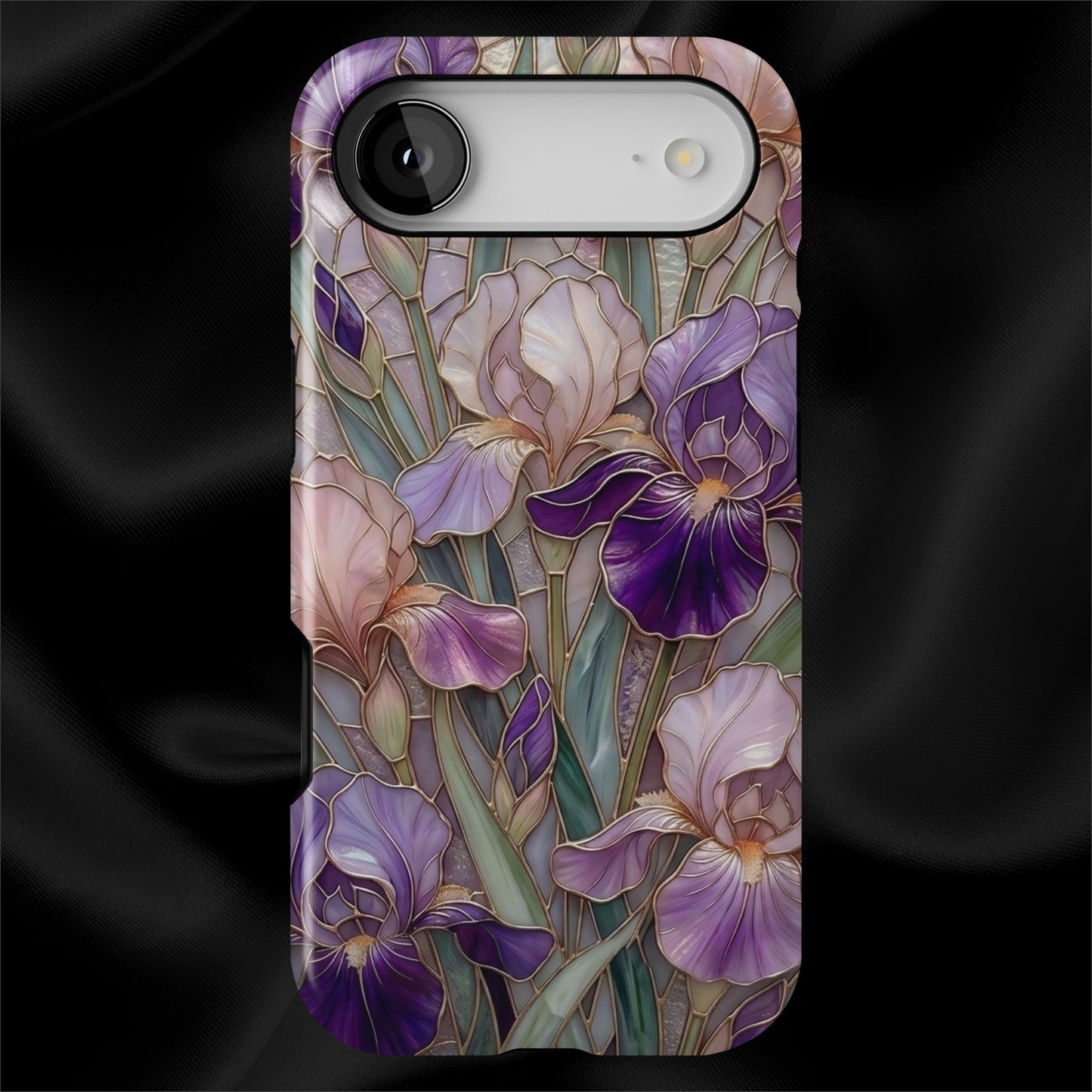 Stained Glass Iris Floral