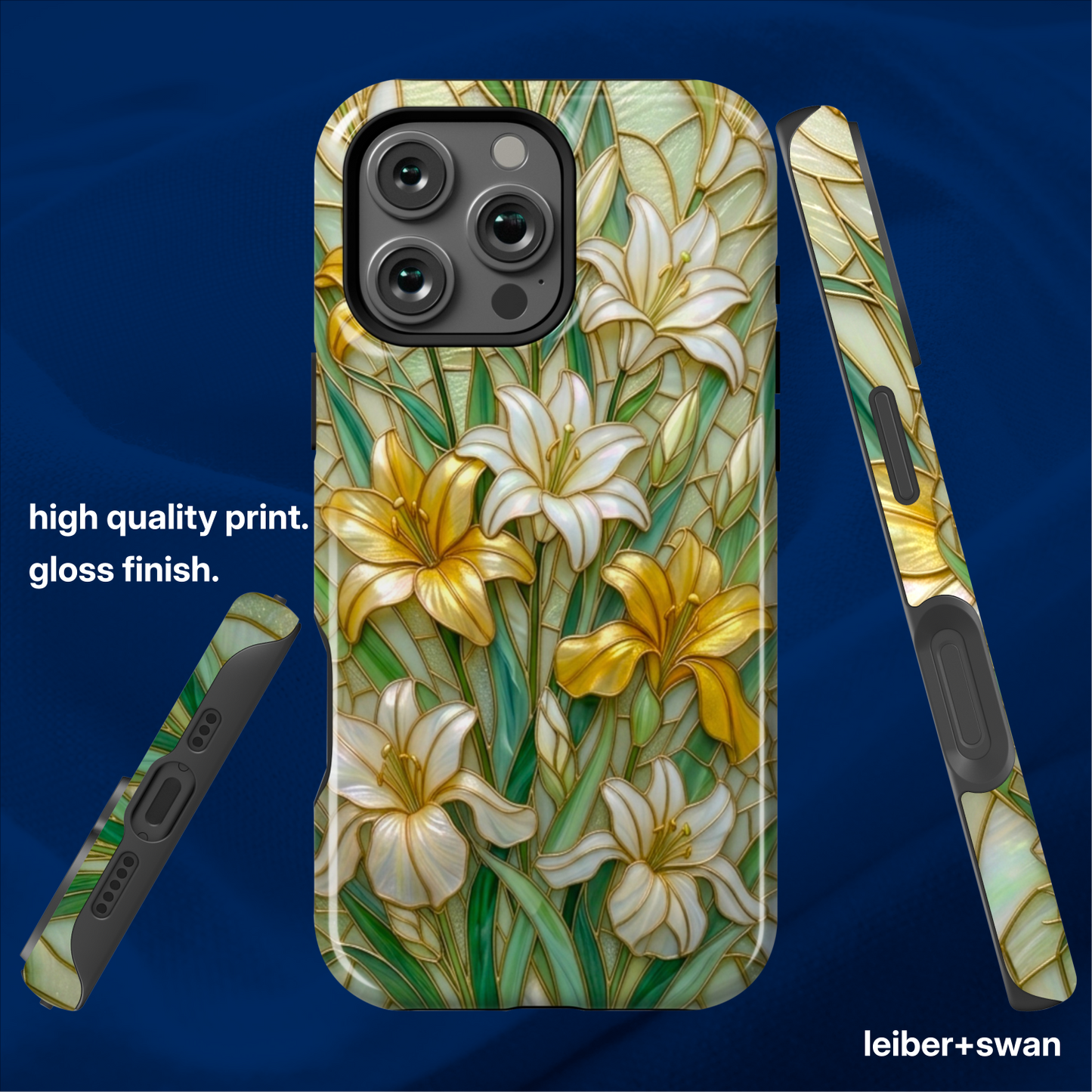 Stained Glass Lily Floral