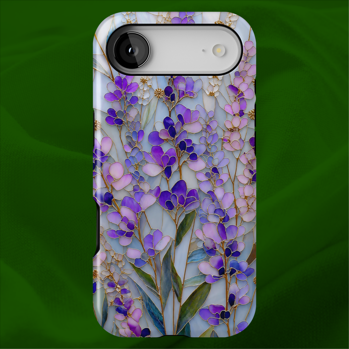 Stained Glass Lavender Floral