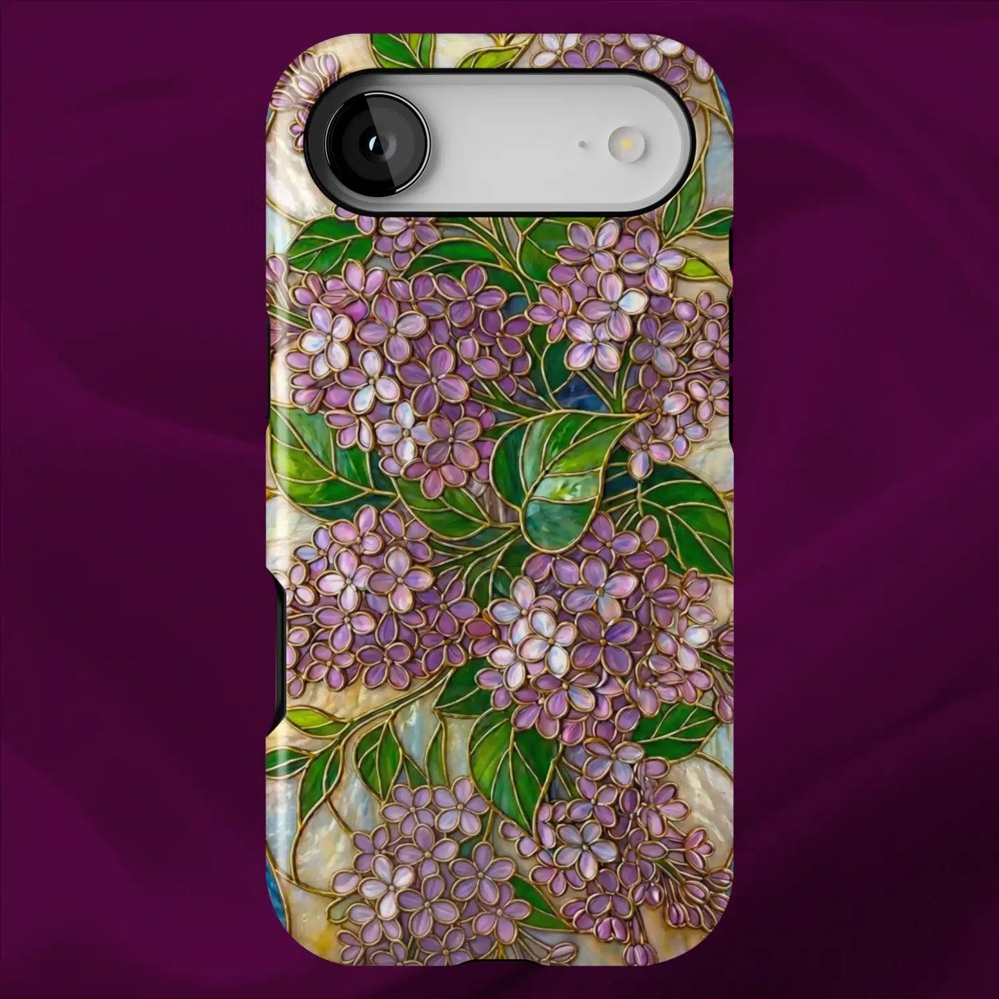 Stained Glass Lilac Floral
