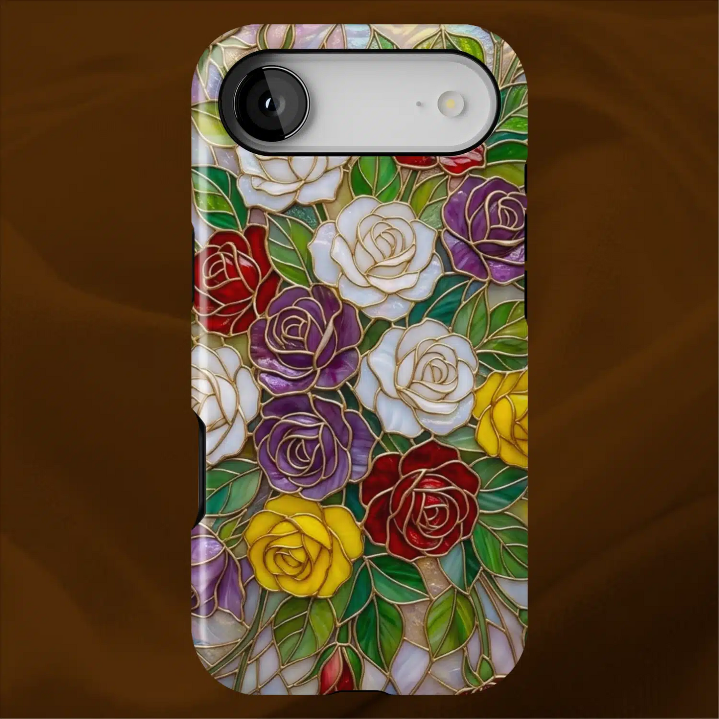 Stained Glass Roses Floral