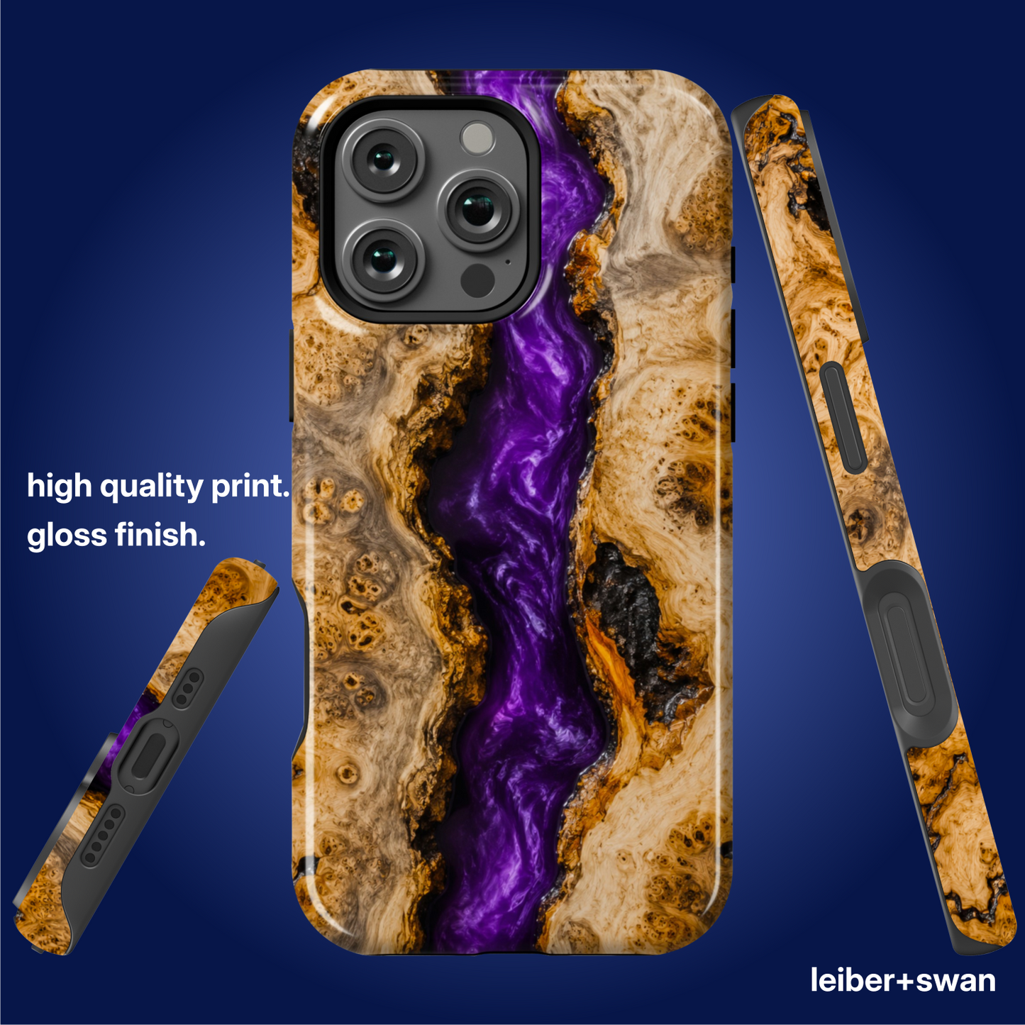Buckeye Burl Purple River
