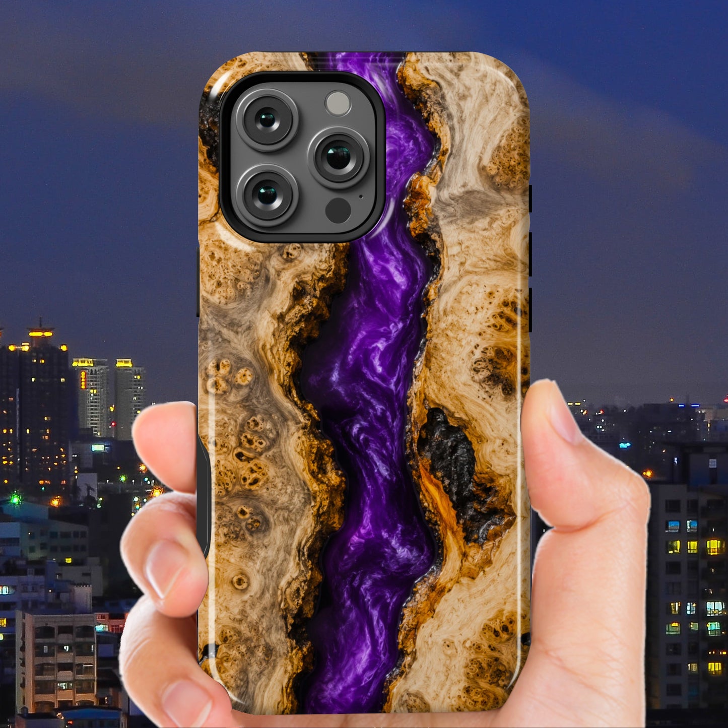 Buckeye Burl Purple River
