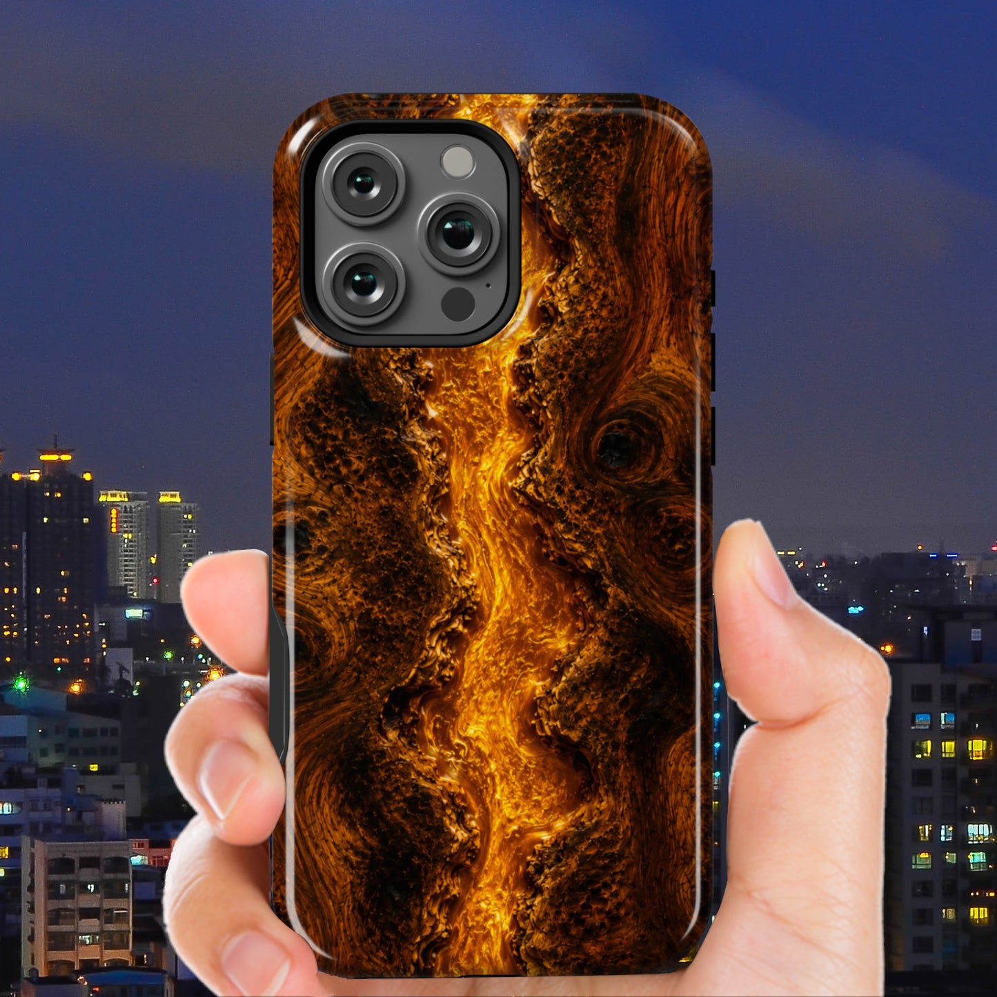 Dark Walnut Burl Gold River
