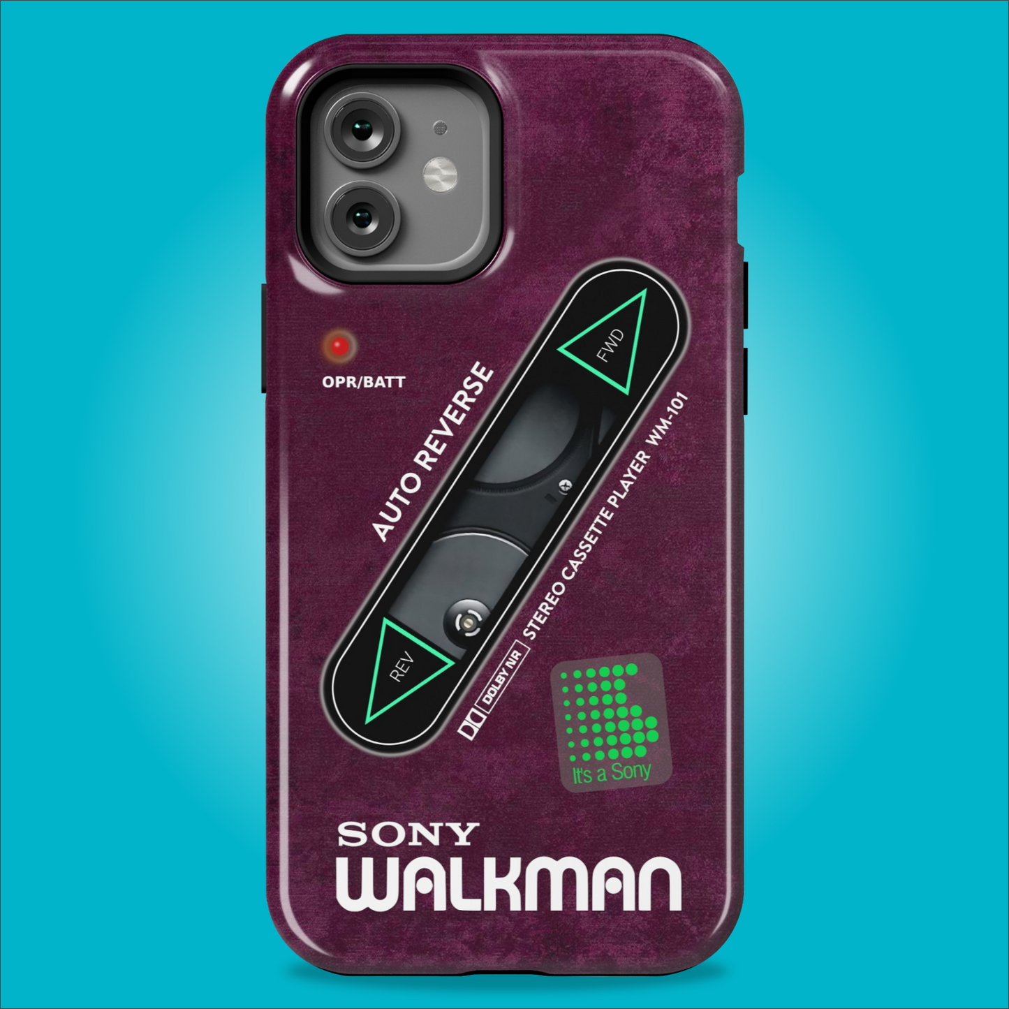 Sony Walkman Purple Textured WM-101
