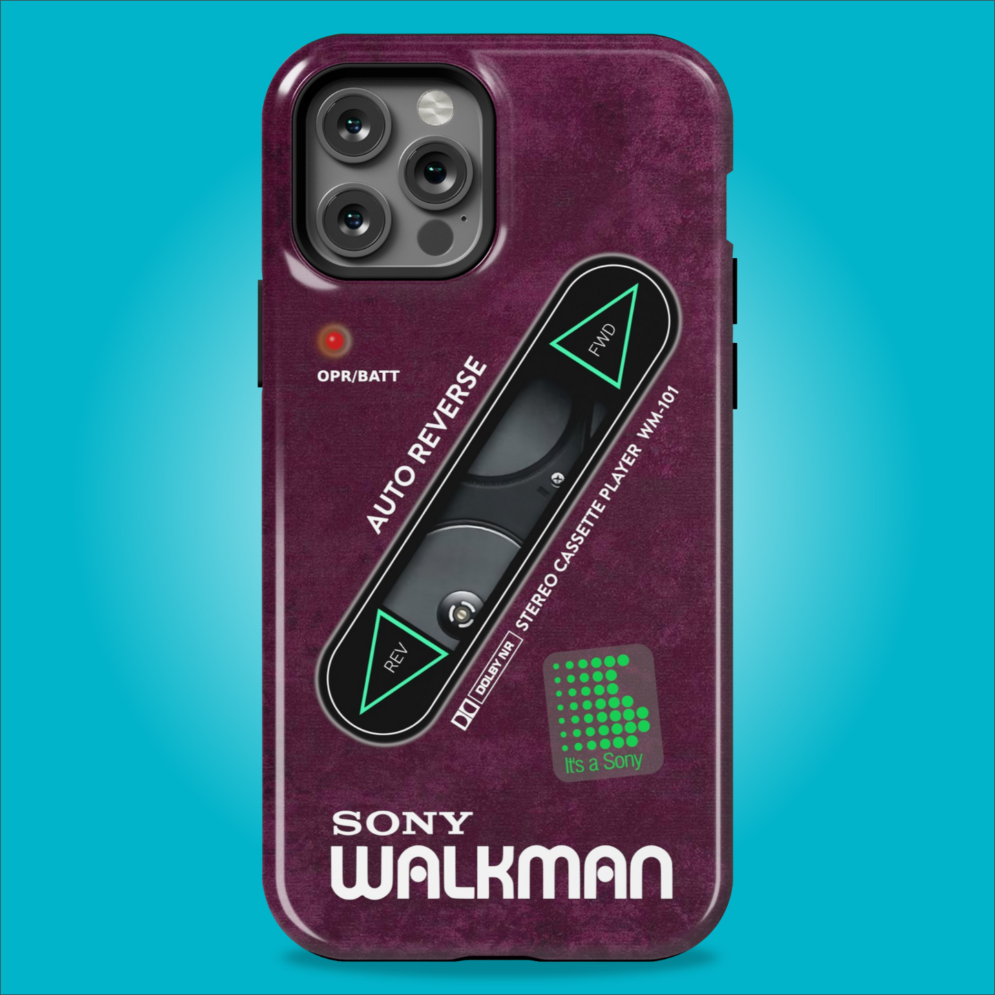 Sony Walkman Purple Textured WM-101