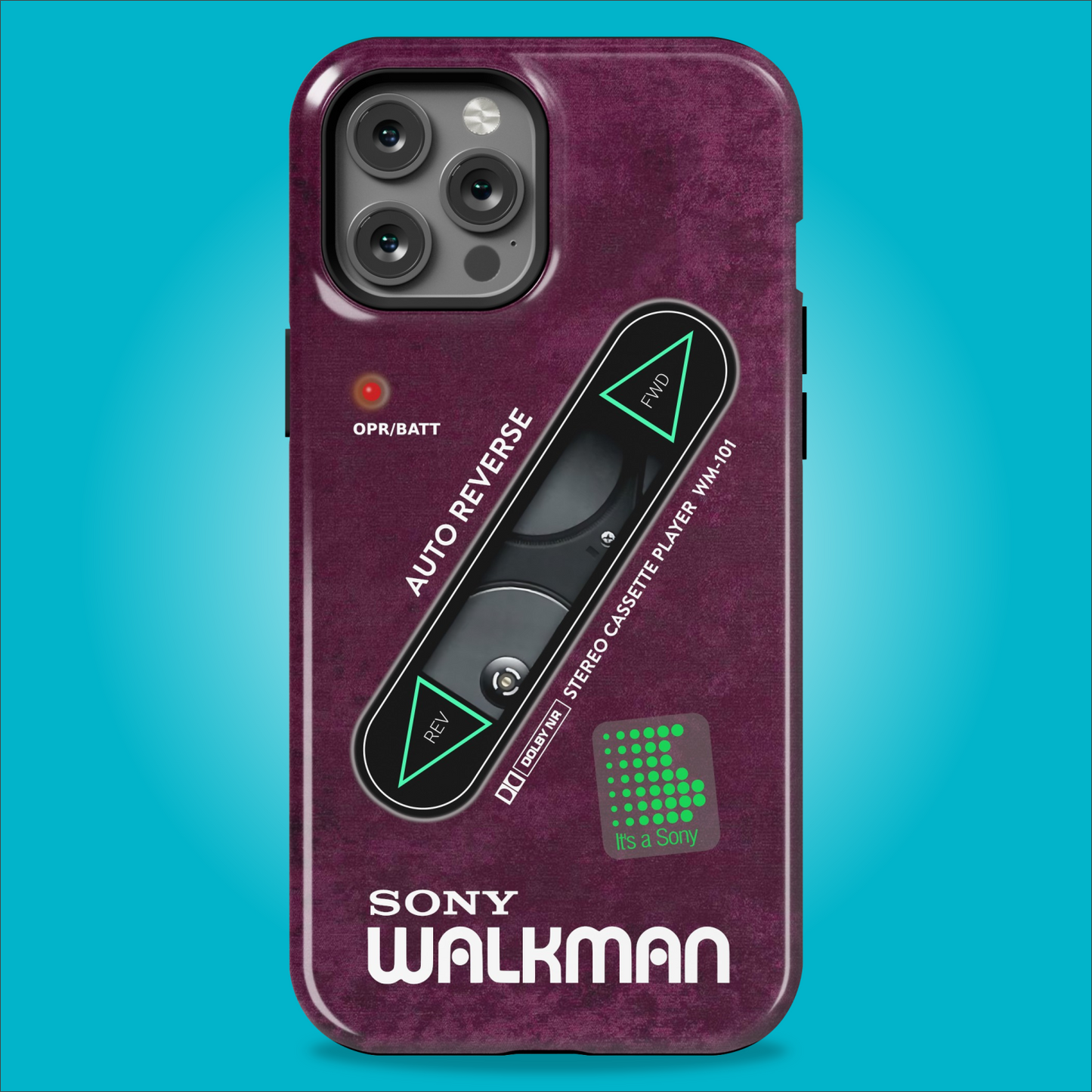 Sony Walkman Purple Textured WM-101
