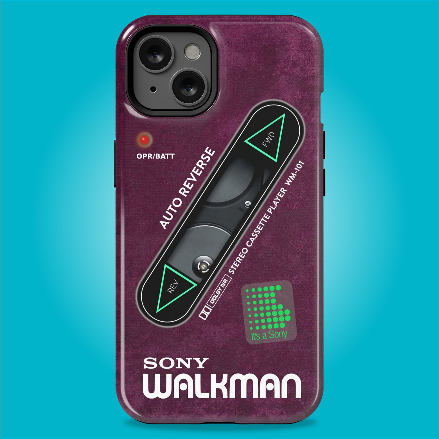 Sony Walkman Purple Textured WM-101