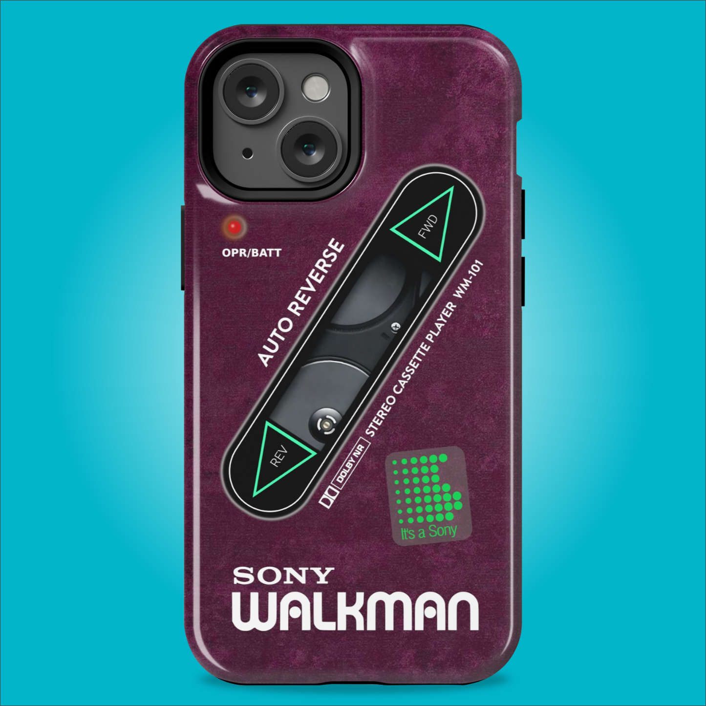 Sony Walkman Purple Textured WM-101