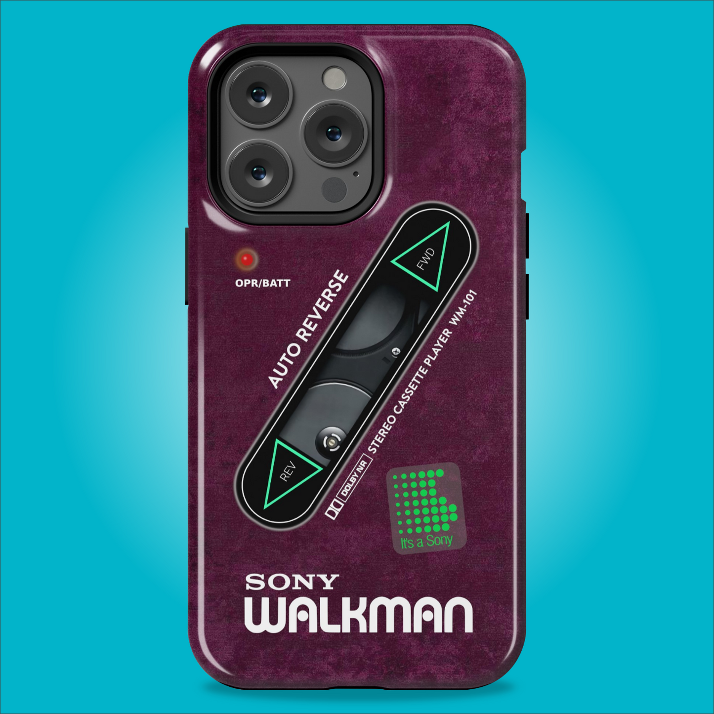 Sony Walkman Purple Textured WM-101