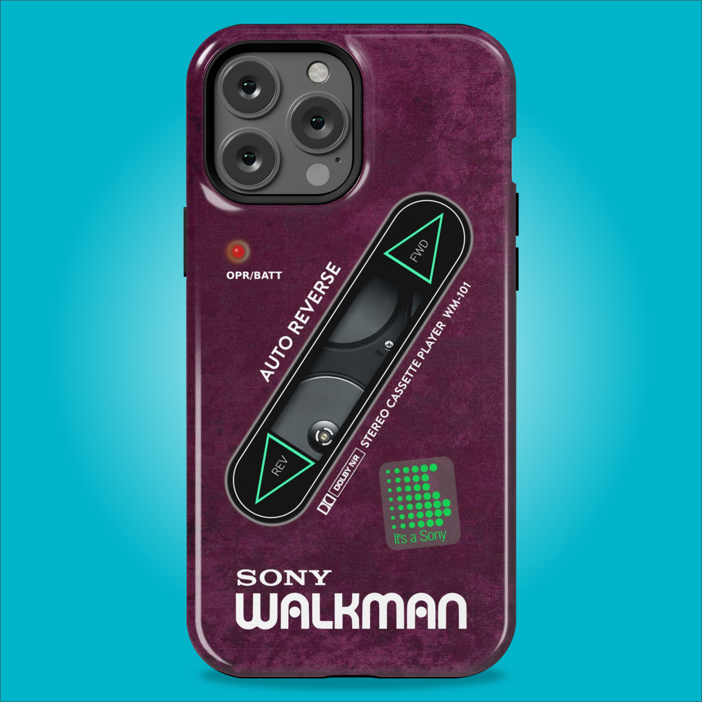 Sony Walkman Purple Textured WM-101