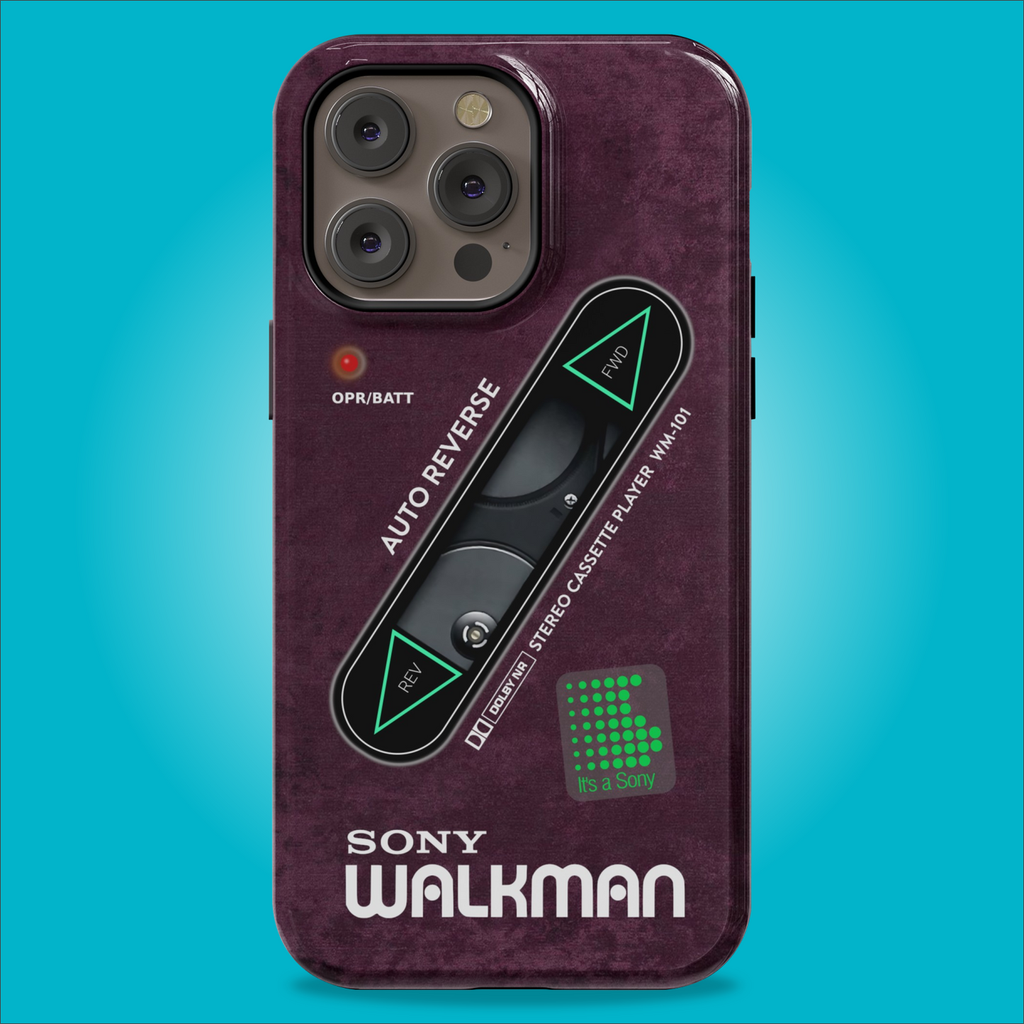 Sony Walkman Purple Textured WM-101
