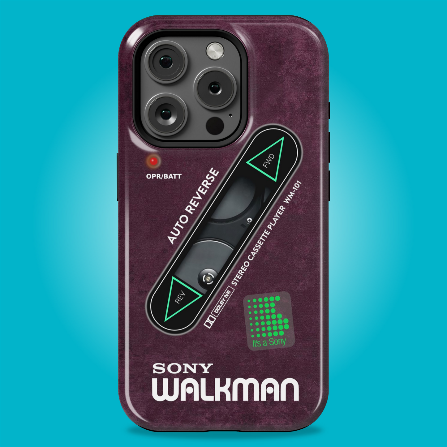 Sony Walkman Purple Textured WM-101