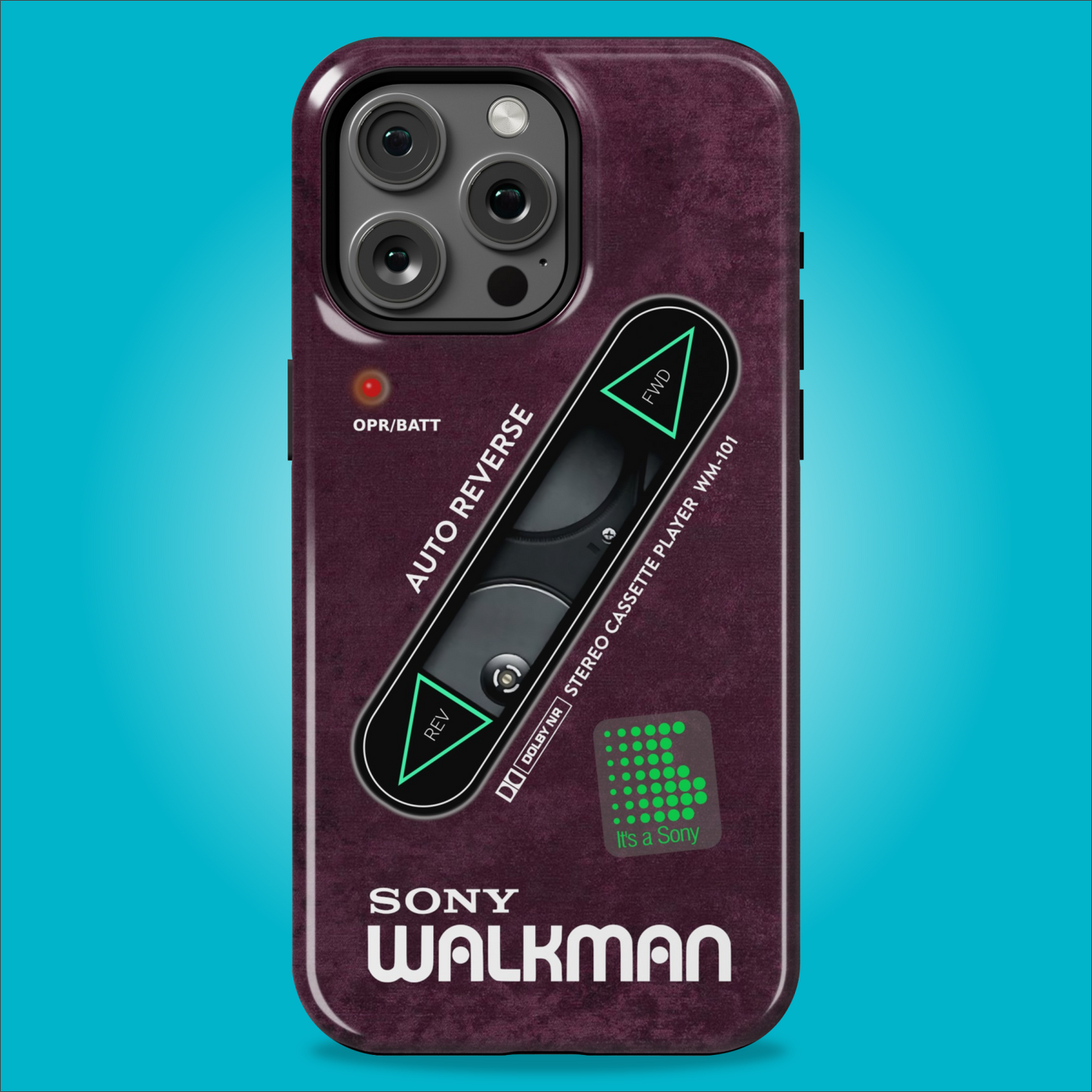 Sony Walkman Purple Textured WM-101