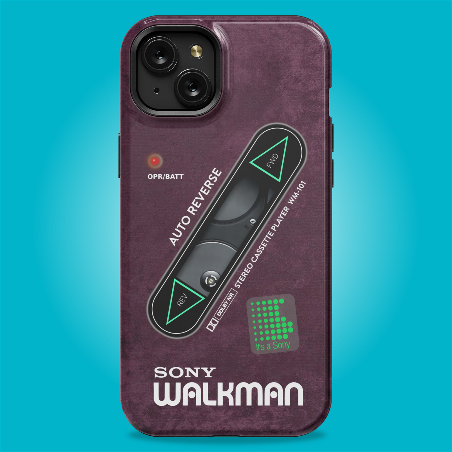 Sony Walkman Purple Textured WM-101