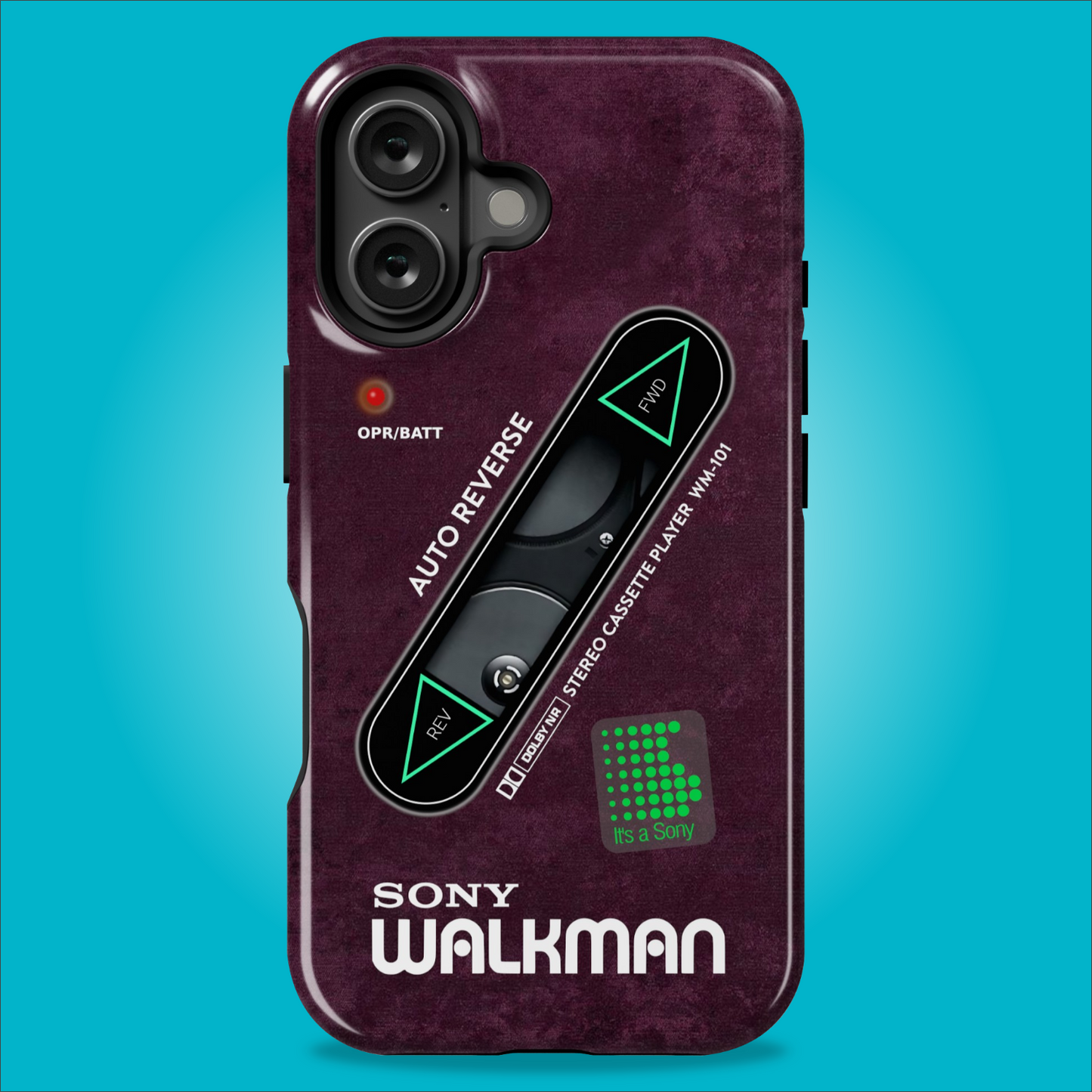 Sony Walkman Purple Textured WM-101