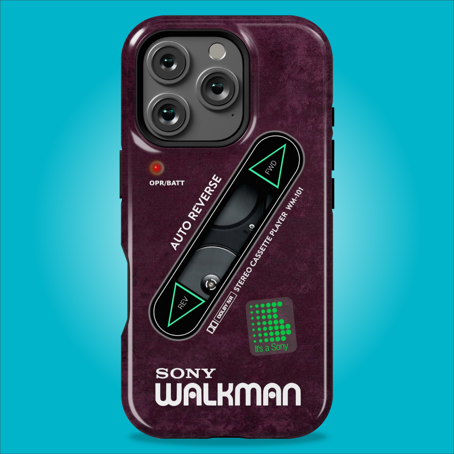 Sony Walkman Purple Textured WM-101