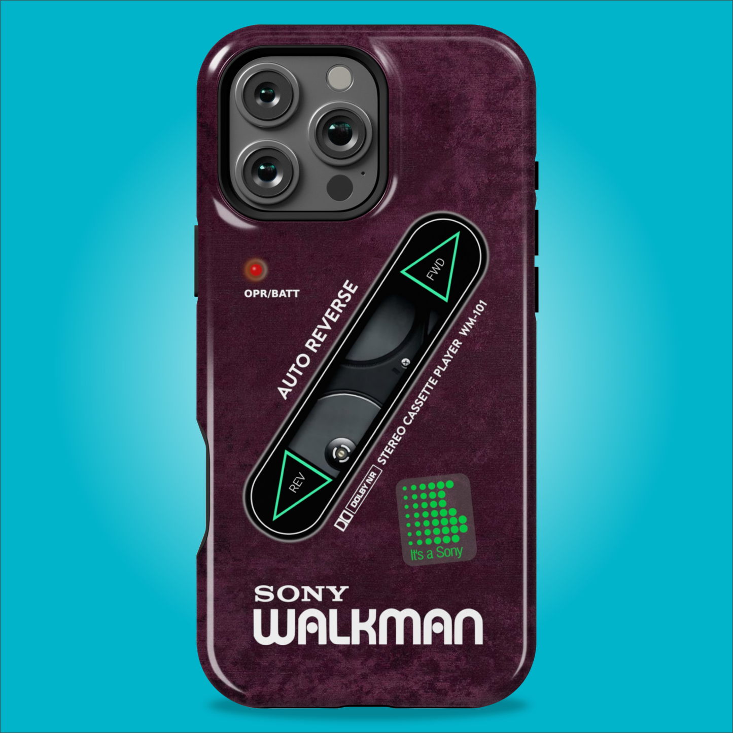 Sony Walkman Purple Textured WM-101