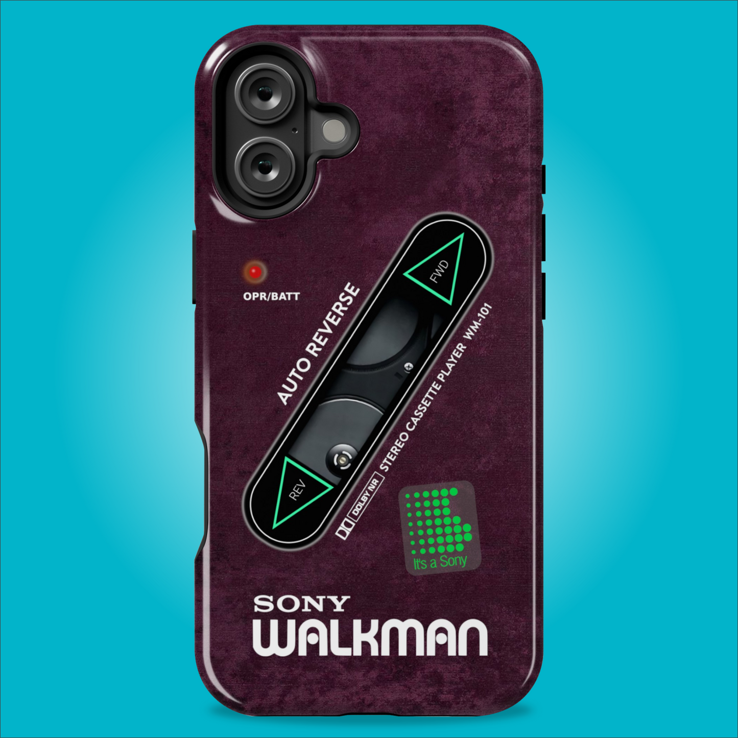 Sony Walkman Purple Textured WM-101