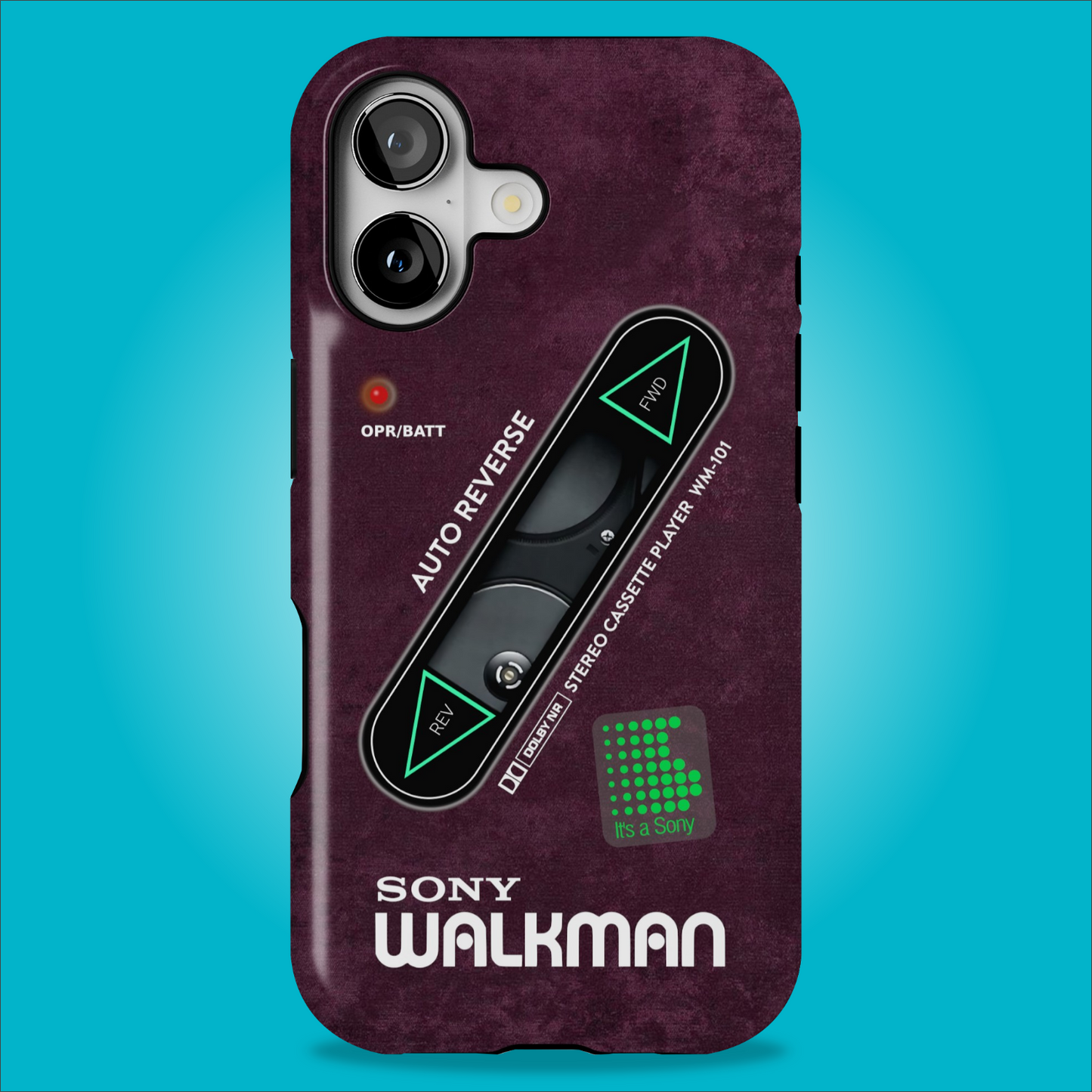 Sony Walkman Purple Textured WM-101