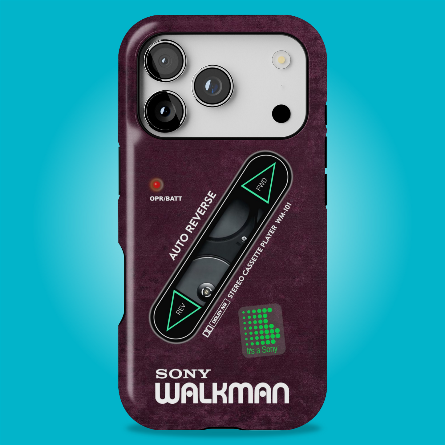 Sony Walkman Purple Textured WM-101
