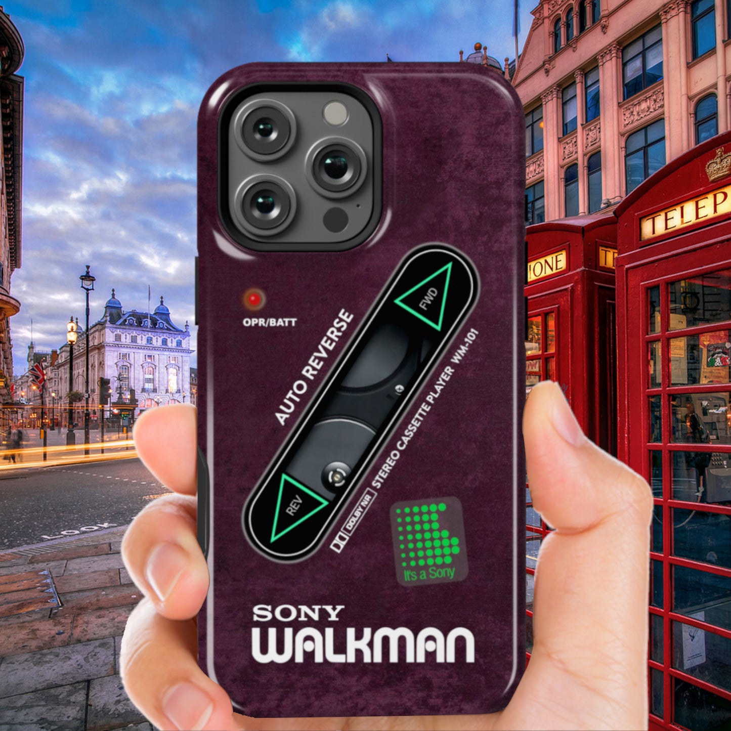 Sony Walkman Purple Textured WM-101