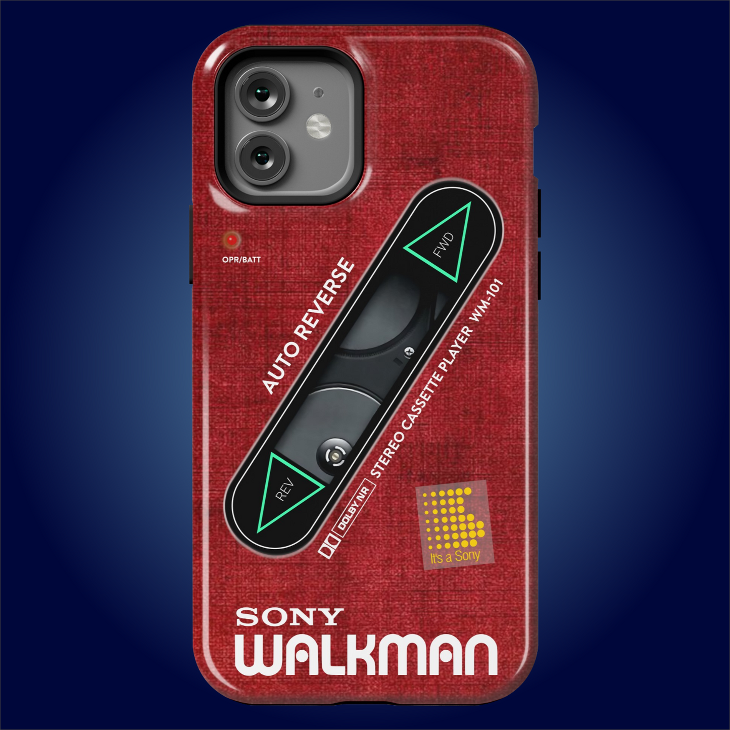 Sony Walkman Red Textured WM-101