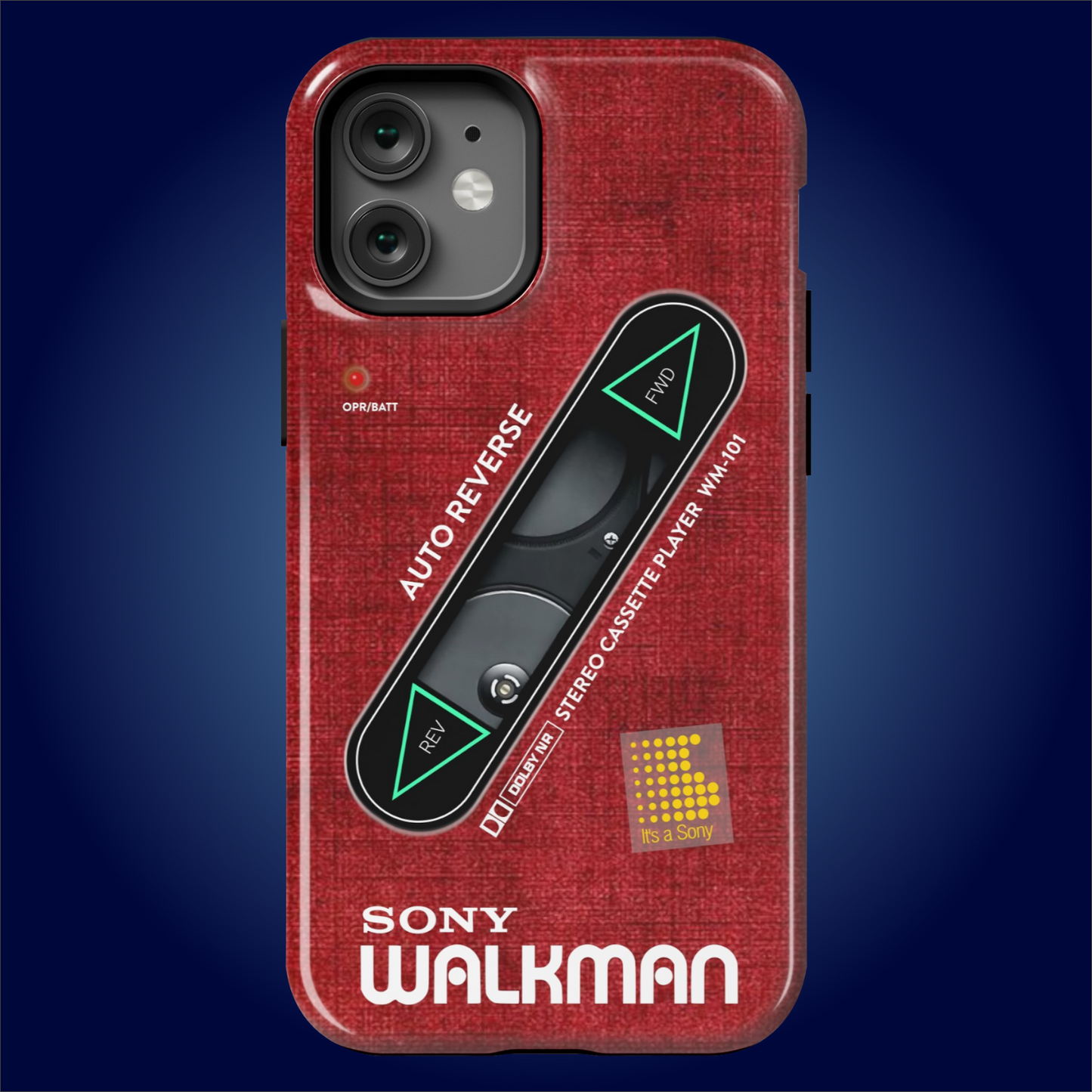 Sony Walkman Red Textured WM-101