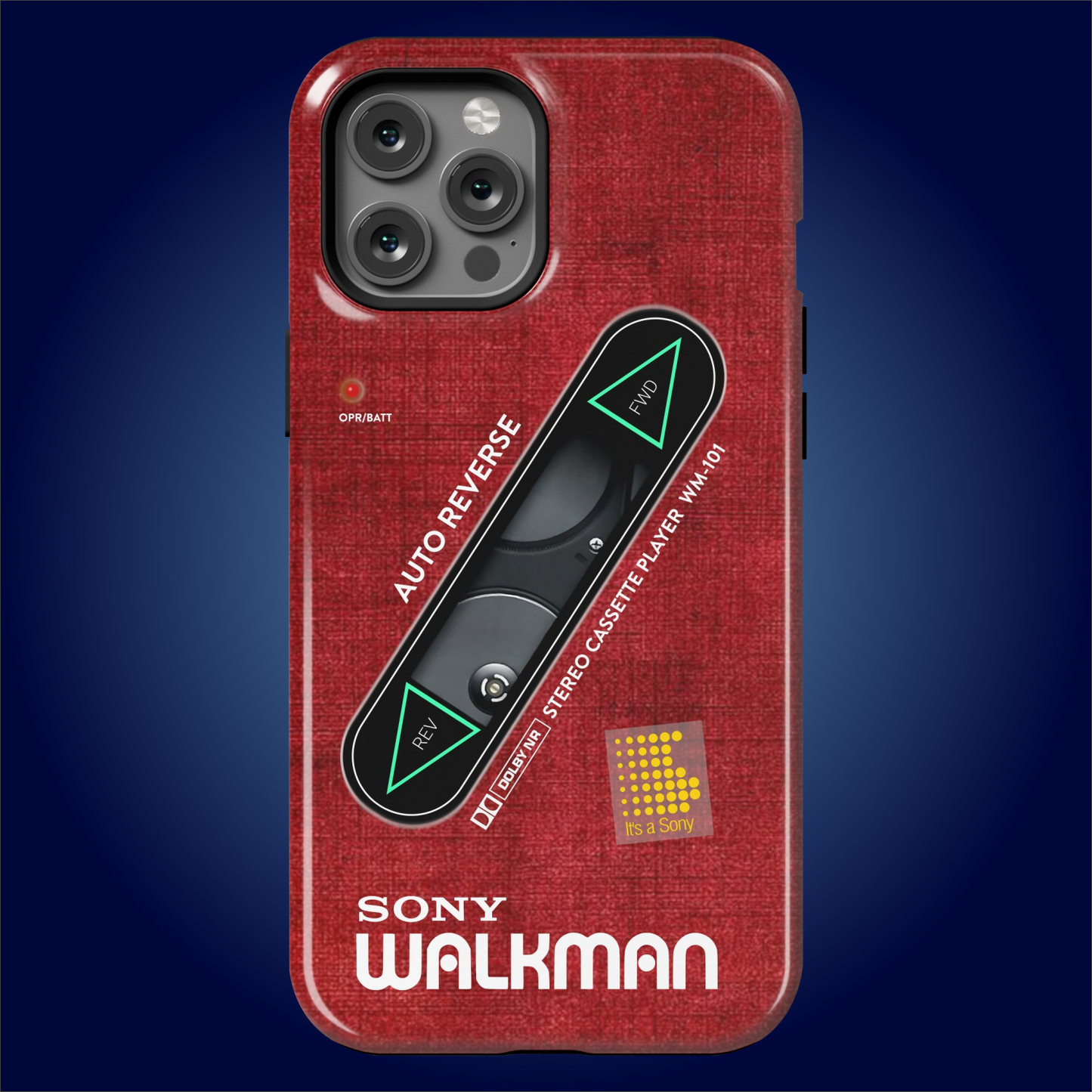 Sony Walkman Red Textured WM-101