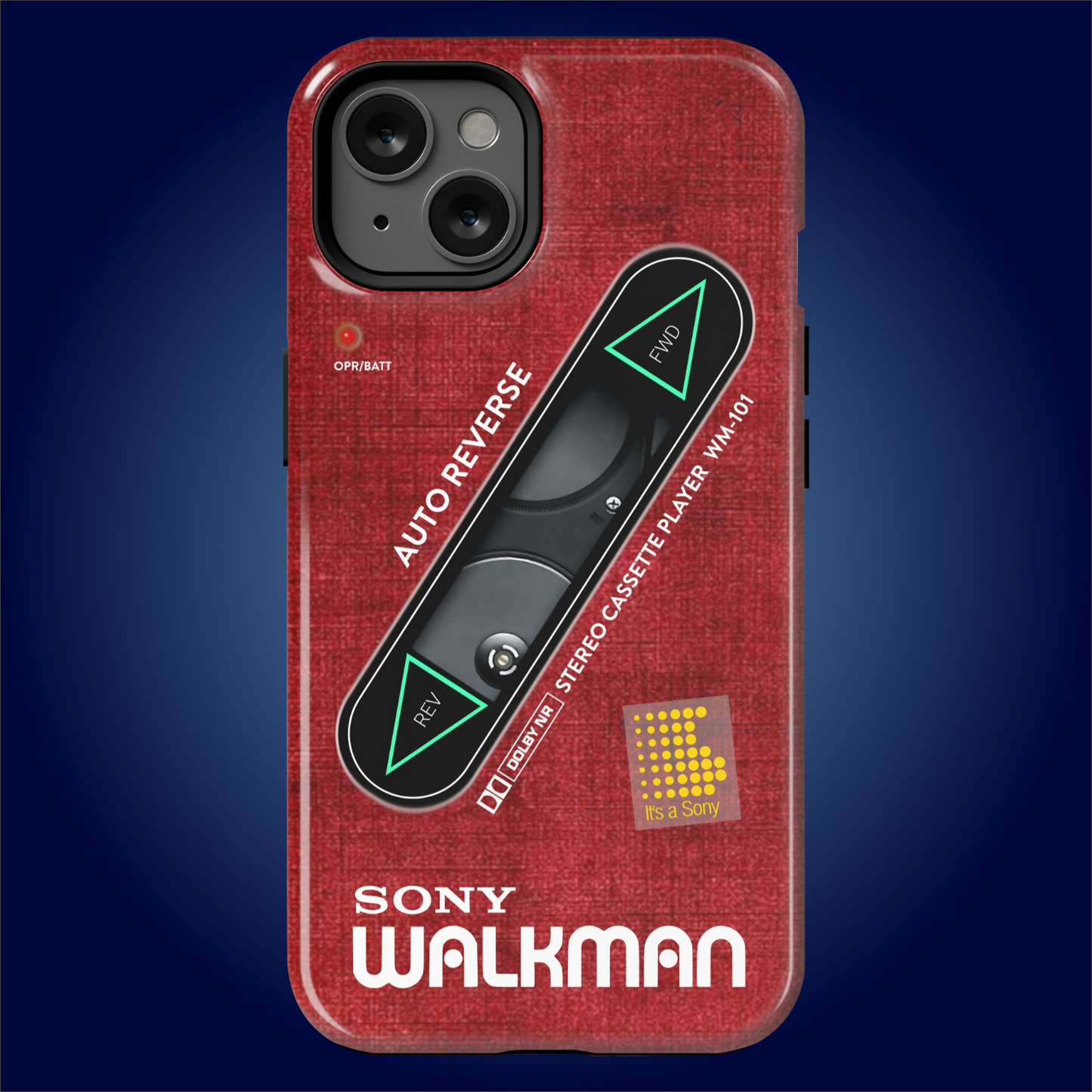 Sony Walkman Red Textured WM-101