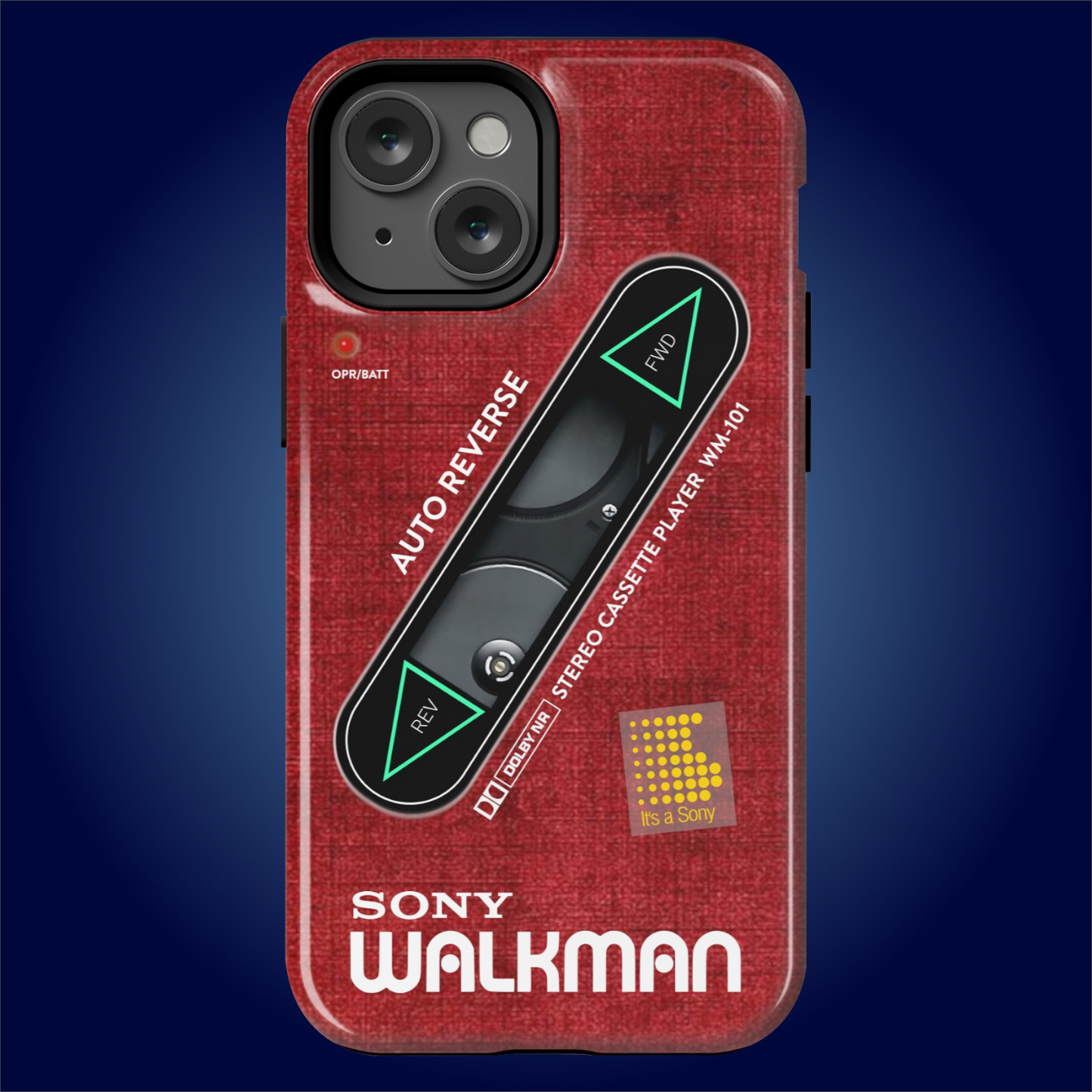 Sony Walkman Red Textured WM-101