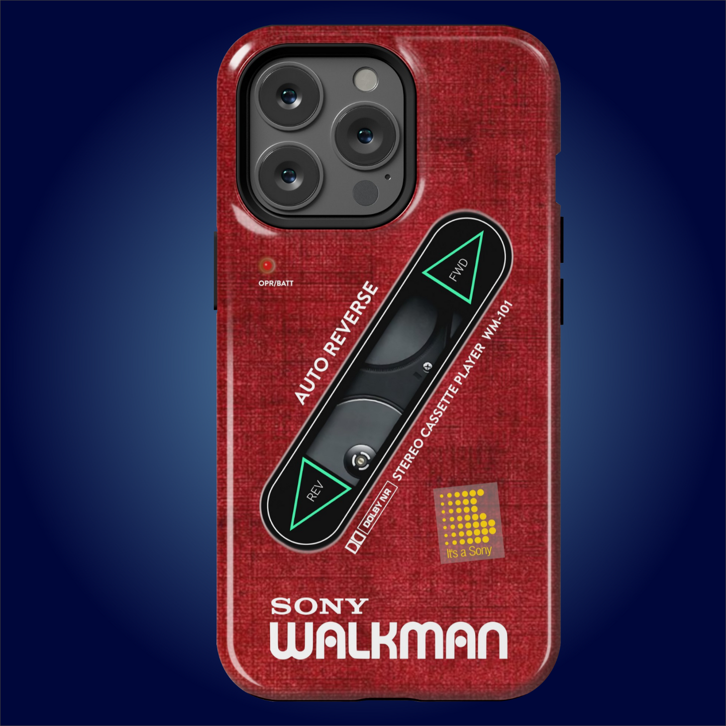 Sony Walkman Red Textured WM-101