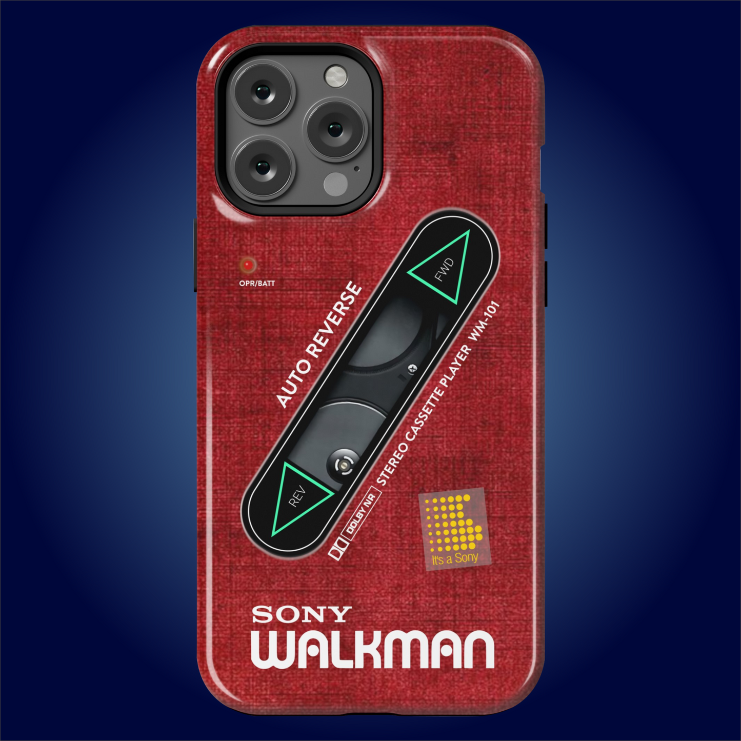 Sony Walkman Red Textured WM-101