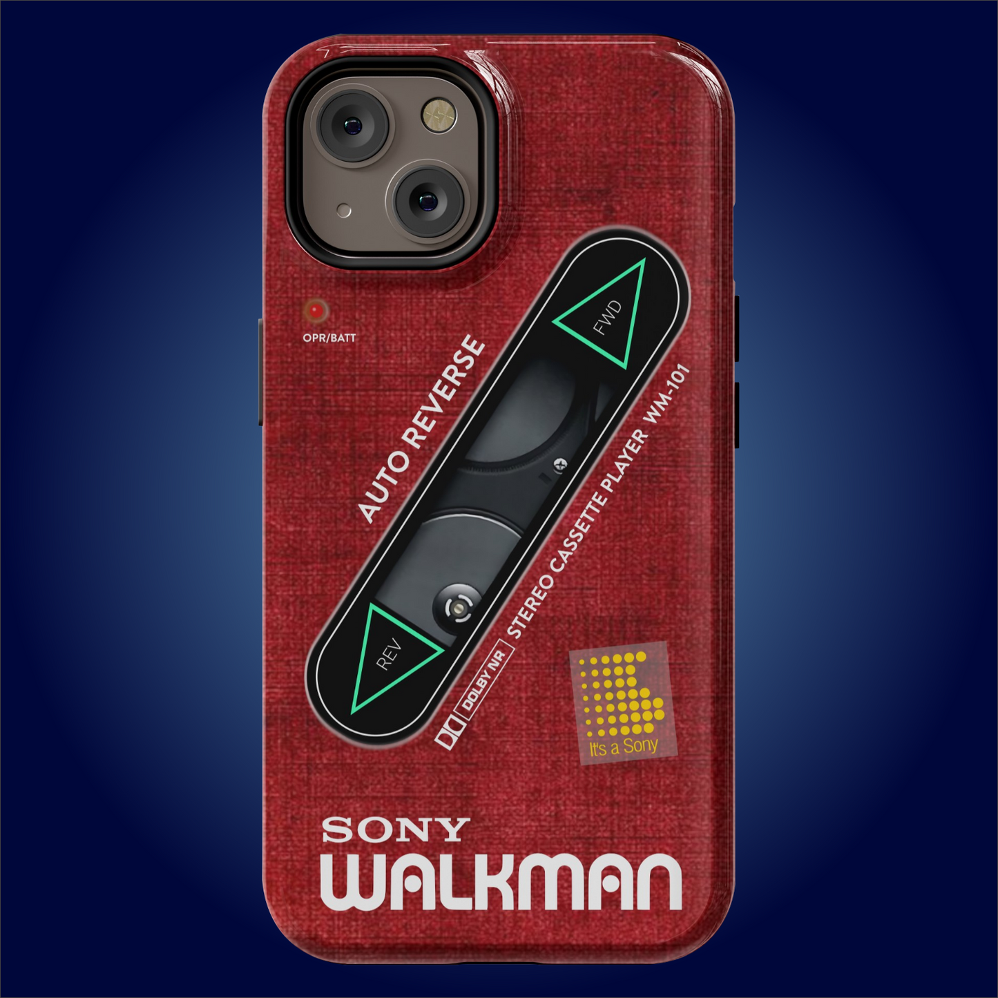 Sony Walkman Red Textured WM-101