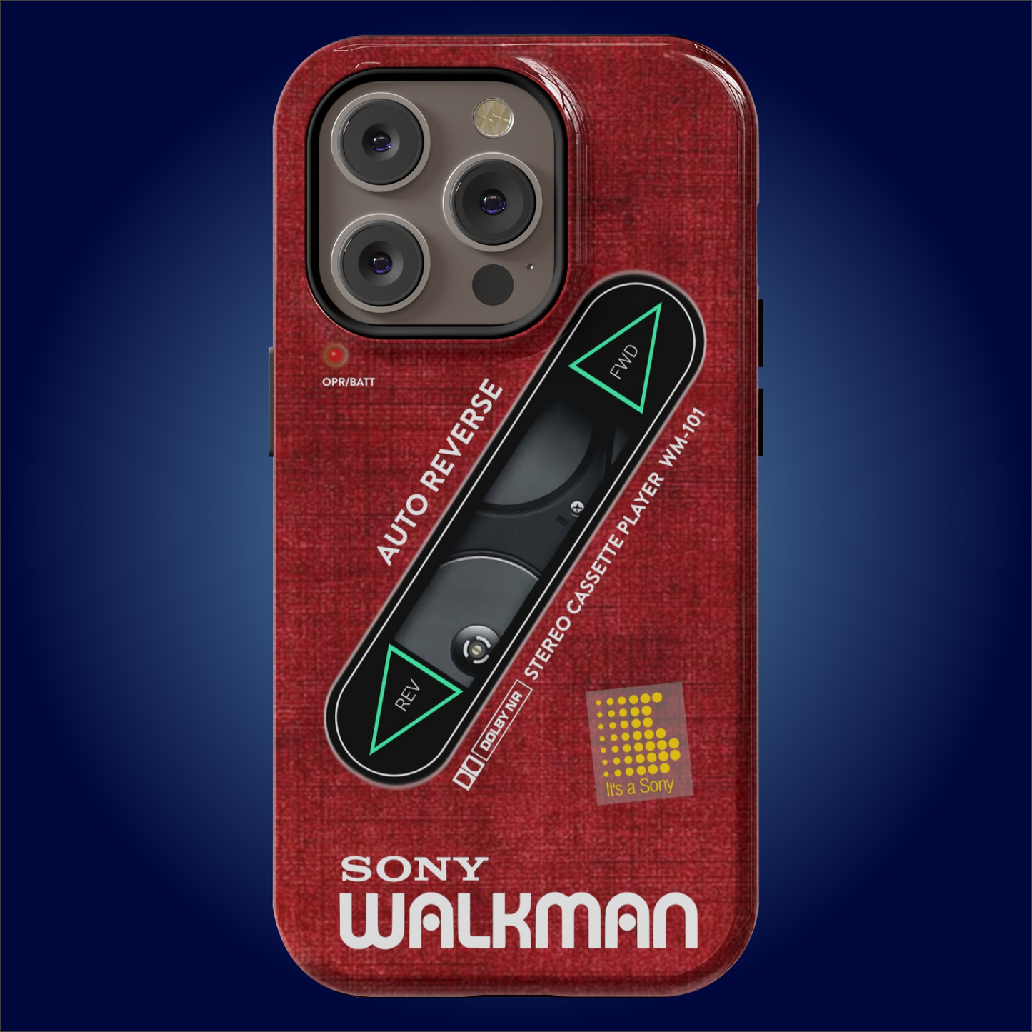 Sony Walkman Red Textured WM-101