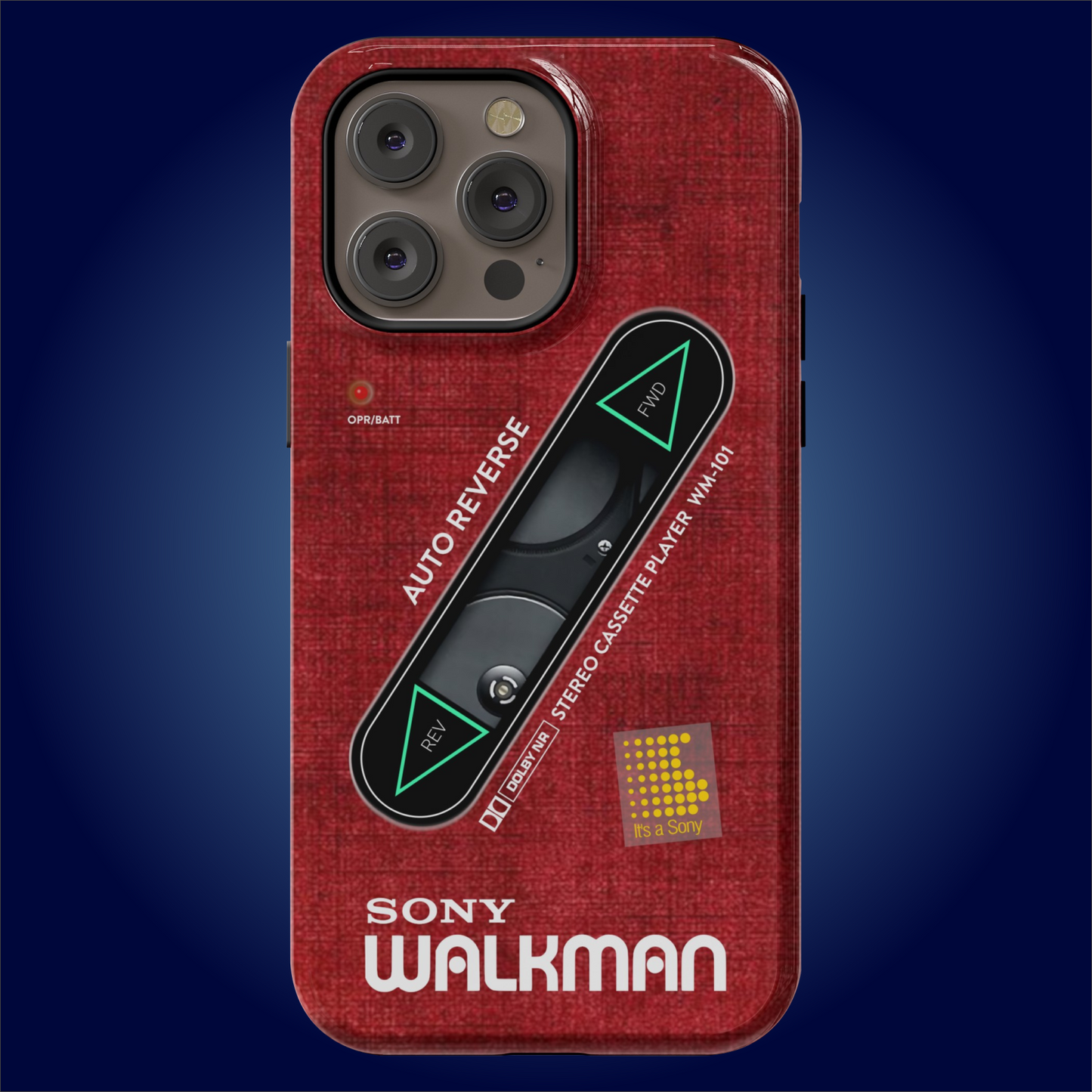Sony Walkman Red Textured WM-101